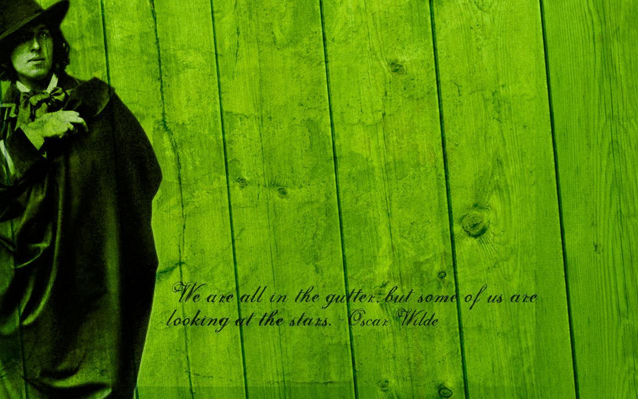 Oscar Wilde image We are all in the gutter HD wallpaper