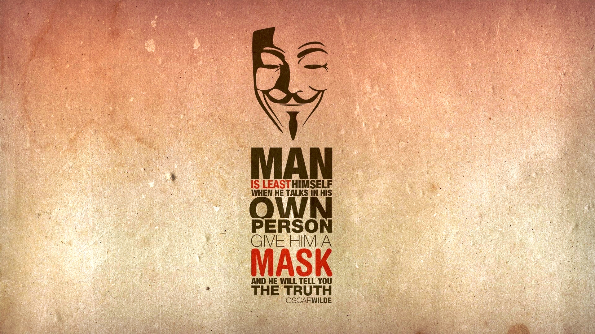Anonymous Quote Oscar Wilde HD Desktop Wallpaper, Instagram photo