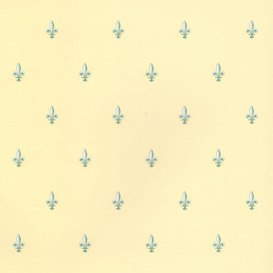 Fleur de Lys Wallpaper on Cream (W1004)