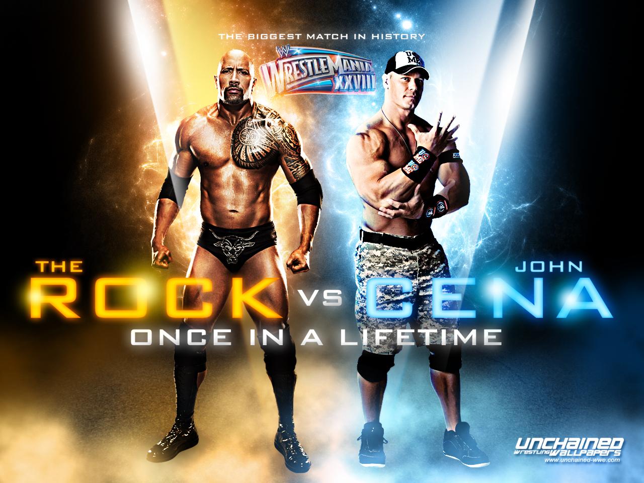 WWE image Wrestlemania 28:The Rock vs John Cena HD wallpaper