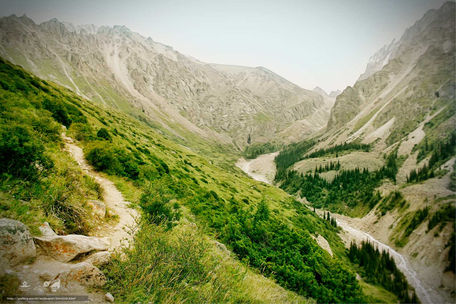 Download wallpaper Kyrgyzstan, Bishkek, mountaineering, nature free