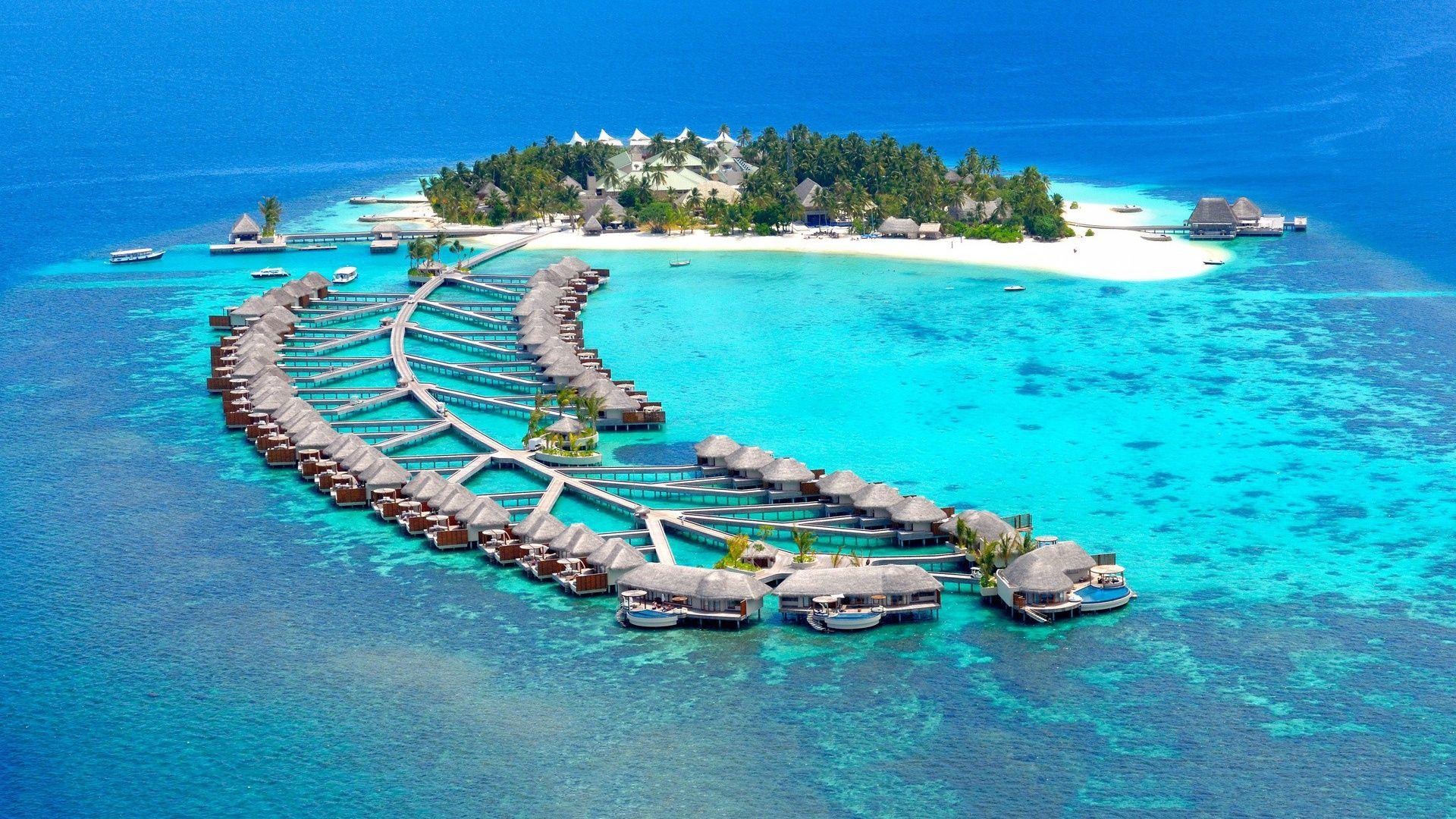 Beautiful Maldives Island Wallpaper Background. Places I'd like to