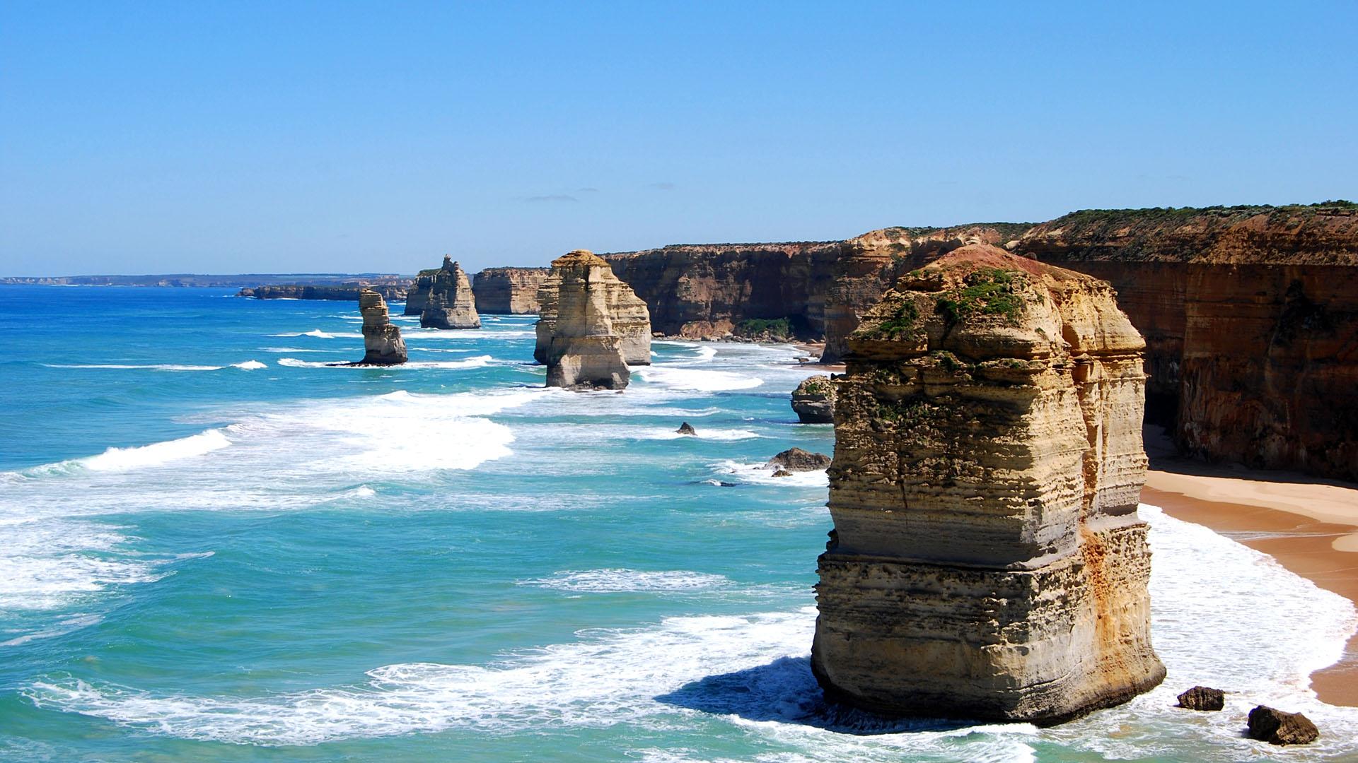 The Twelve Apostles along the Great Ocean Road in Australia