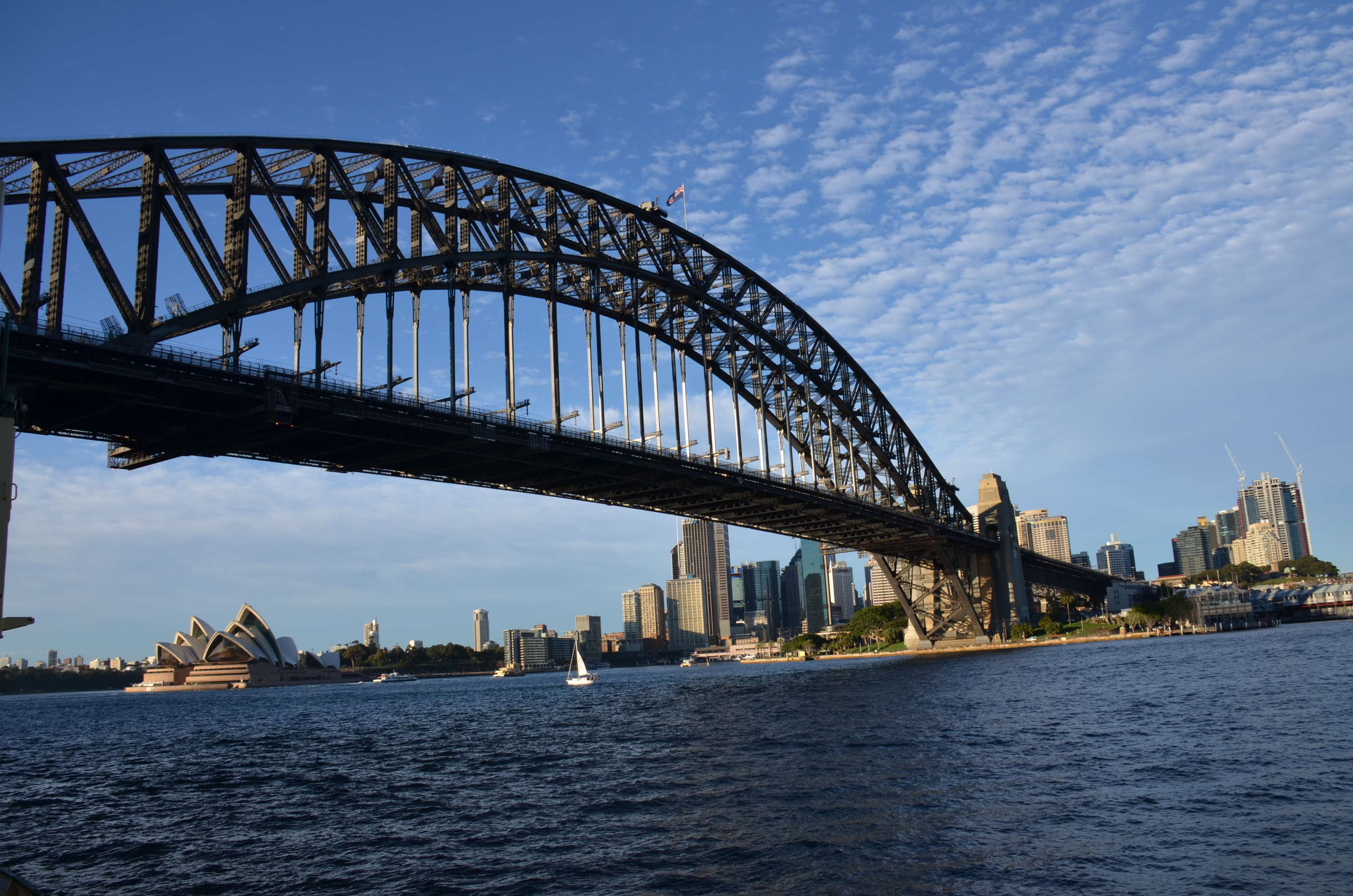 opera house, sydney, sydney harbour bridge 4k wallpaper and background