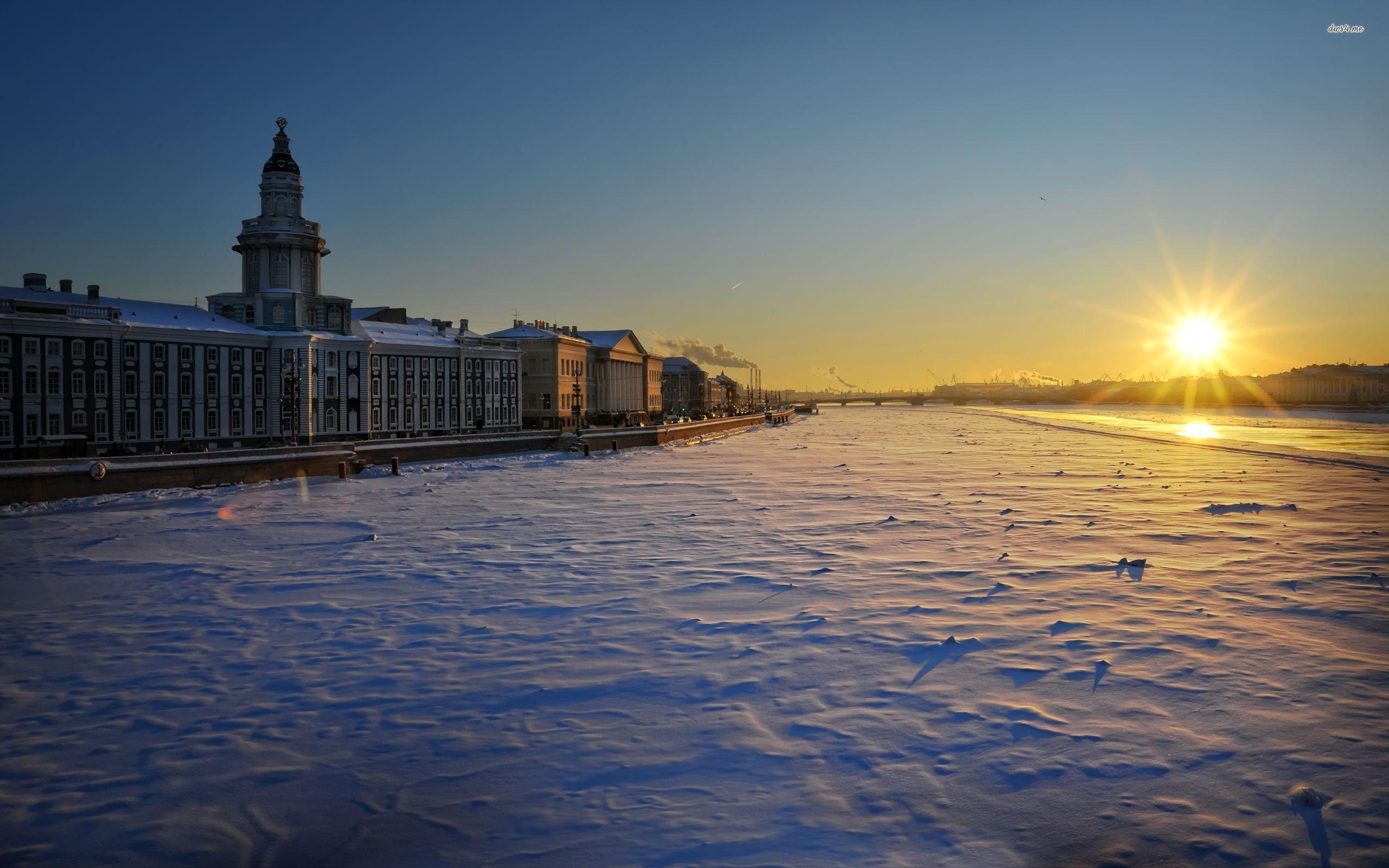 Winter in Saint Petersburg, Russia wallpaper wallpaper