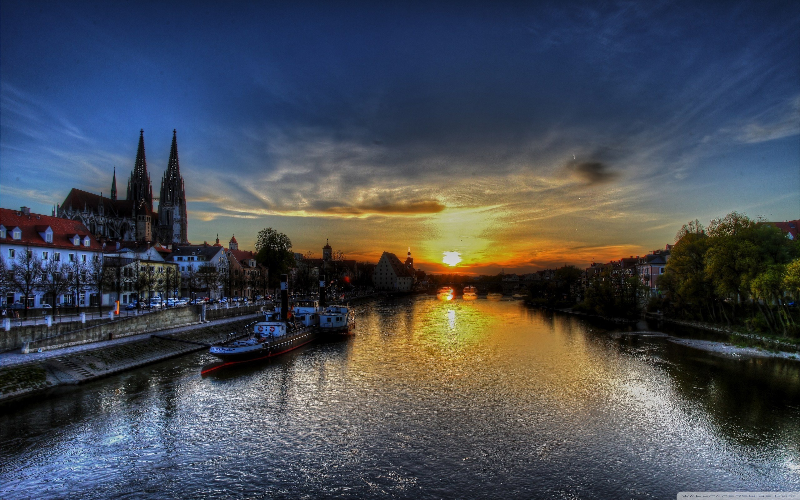 Regensburg Sunset ❤ 4K HD Desktop Wallpaper for 4K Ultra HD TV