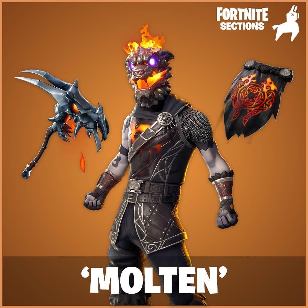 Molten Battle Hound Fortnite wallpaper