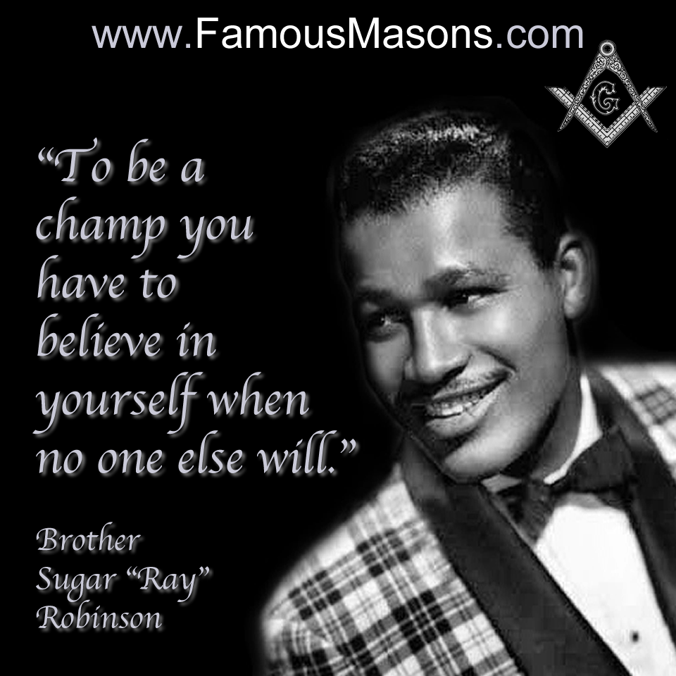 Brother Sugar Ray Robinson. Wallpaper. Masonic