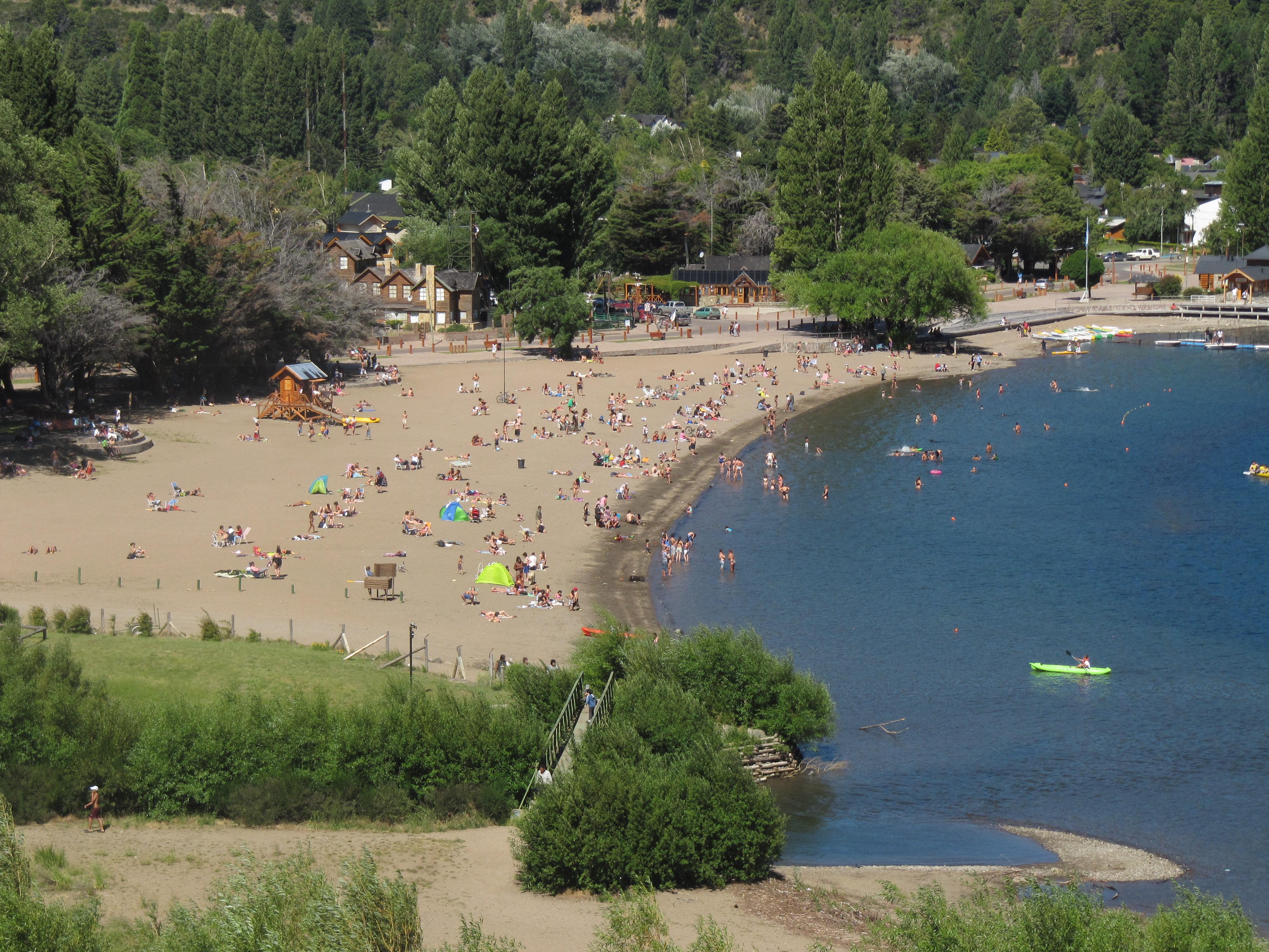 Playa san martin de los andes lago