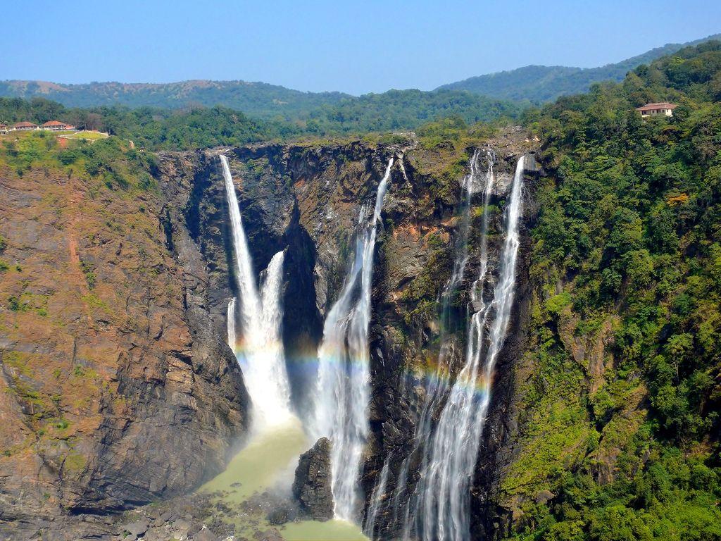 Jog Falls Karnataka India Nature HD Wallpaper Widescreen Desktop