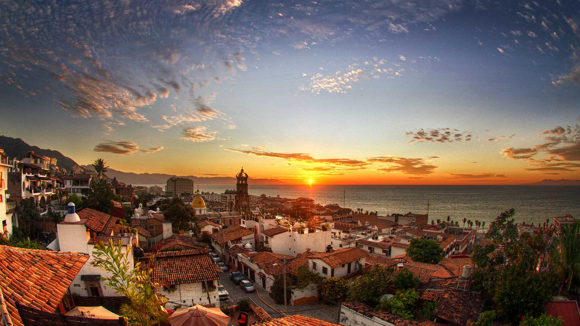 Puerto Vallarta Mexico City Wallpaper. PNG Transparent best stock