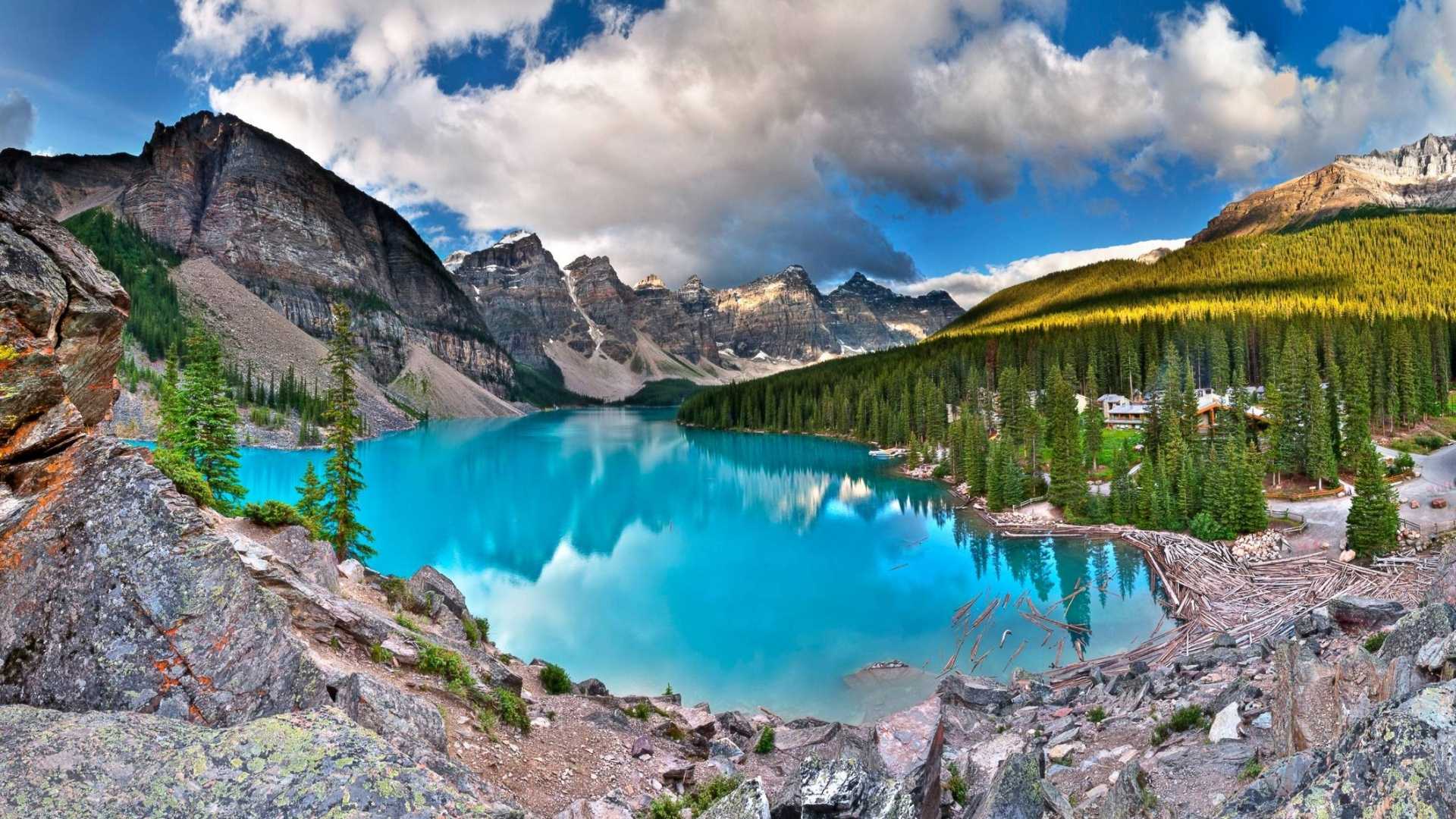 Moraine Lake Wallpaper 4 X 1080