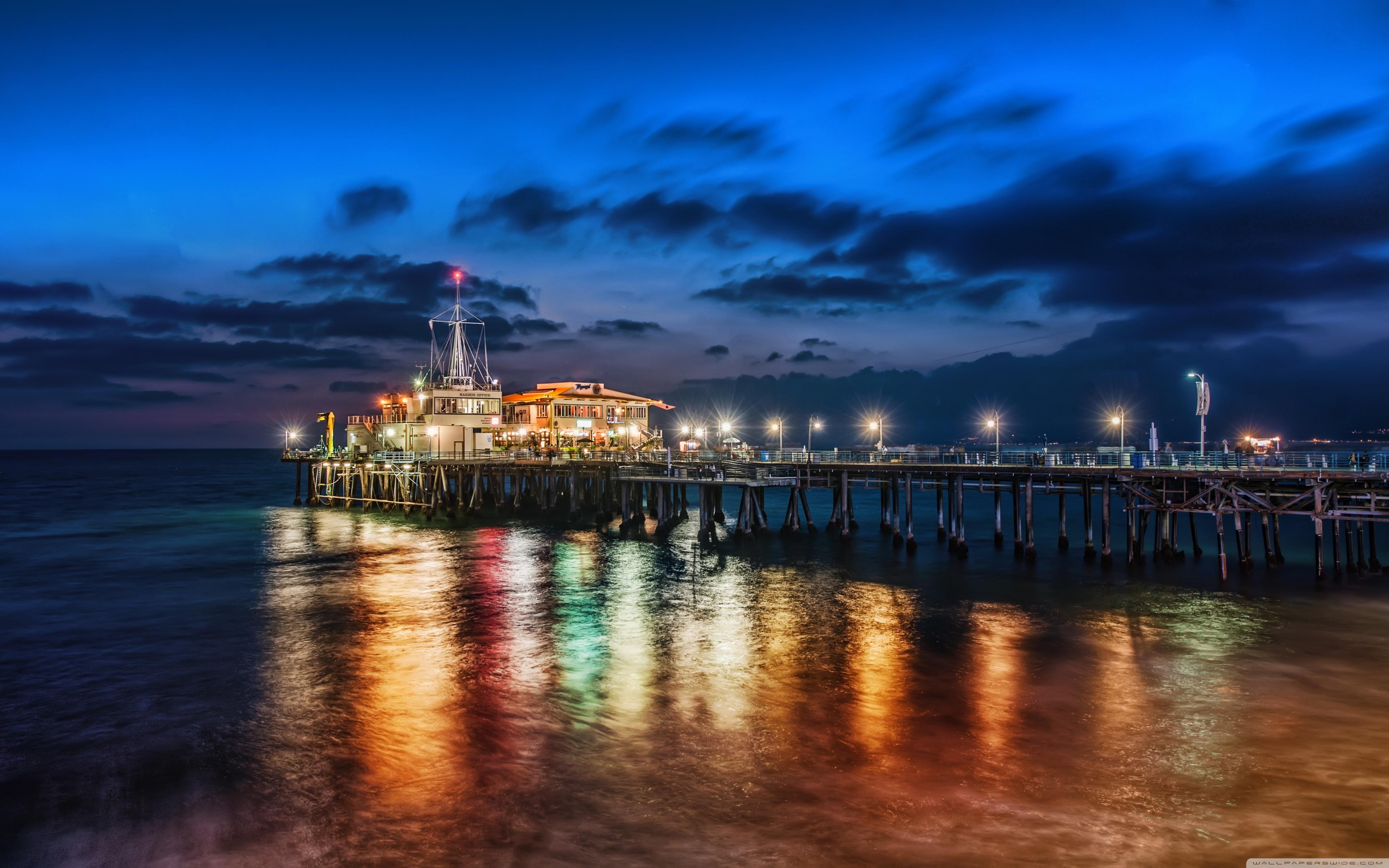 The Pier In Santa Monica ❤ 4K HD Desktop Wallpaper for 4K Ultra HD