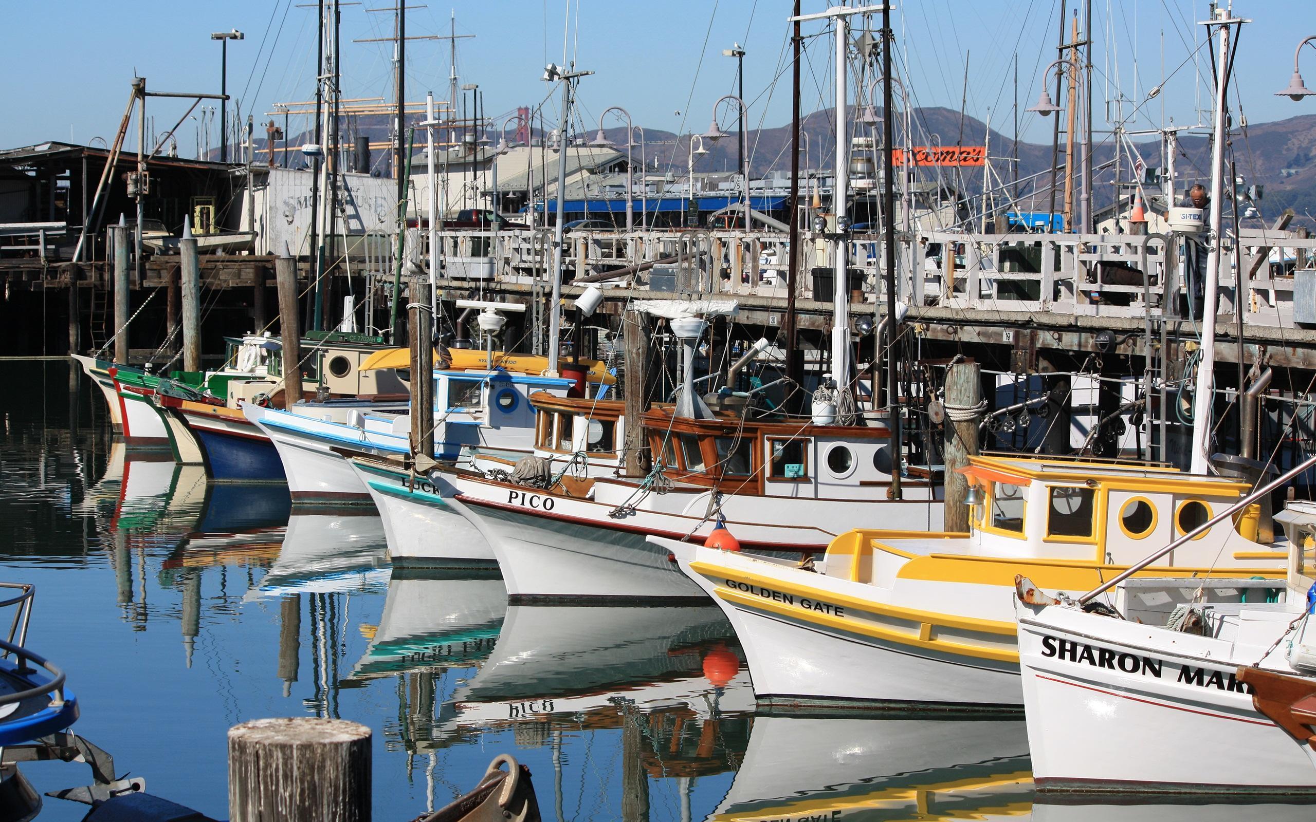 Fisherman's Wharf HD desktop wallpaper, Widescreen, High