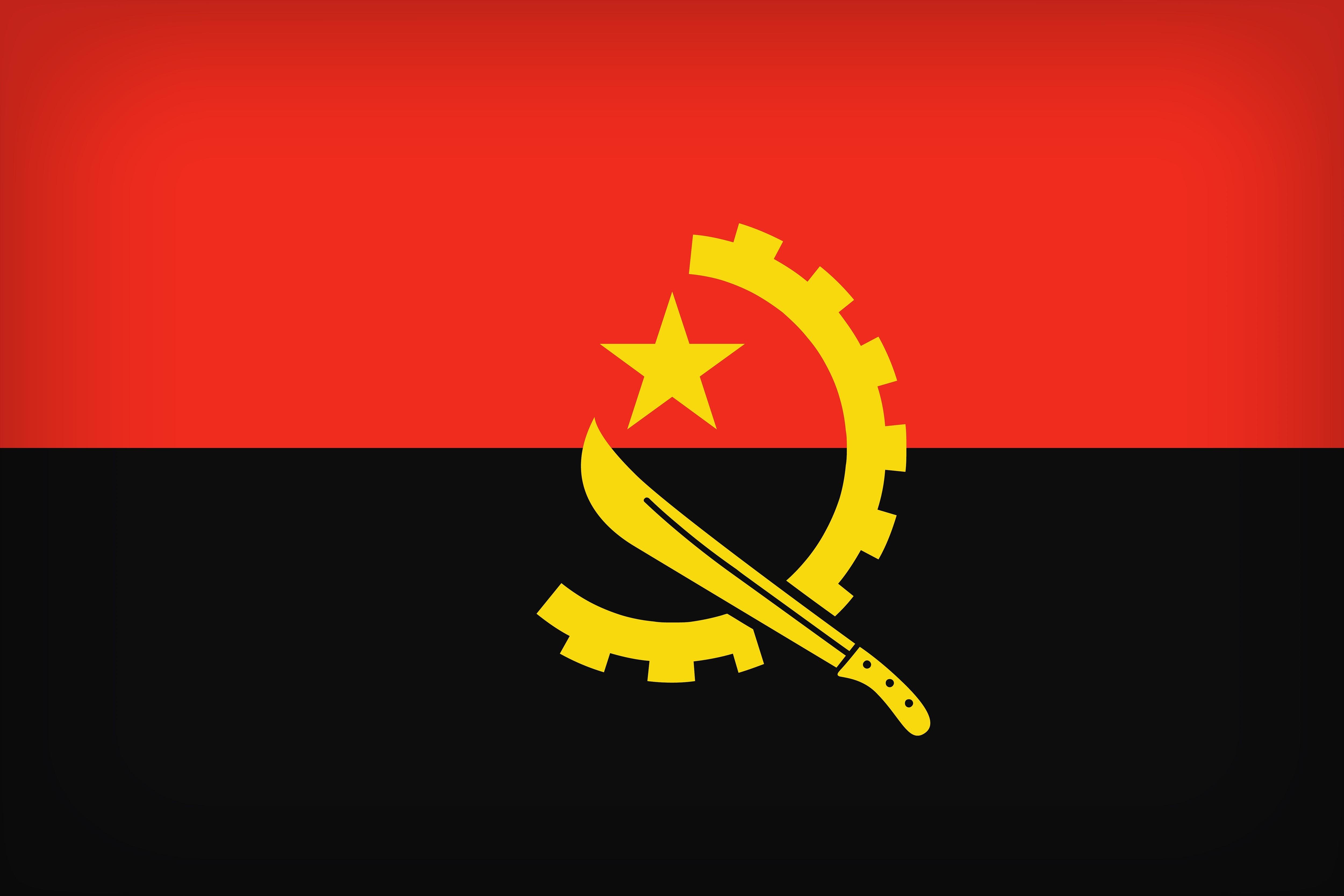 Flag Of Angola 4k Ultra HD Wallpaper. Background Imagex3334