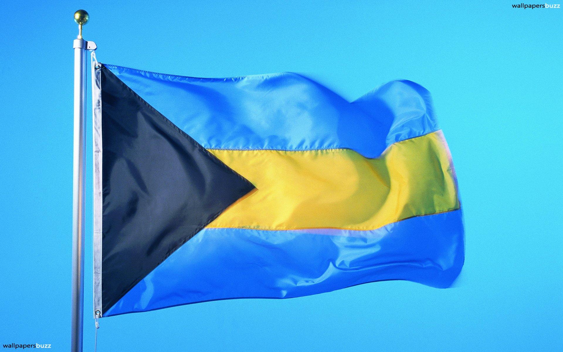 The flag of Bahamas HD Wallpaper