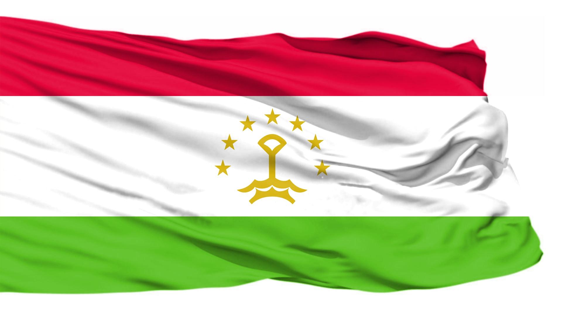 Free of flag, Tajikistan flag