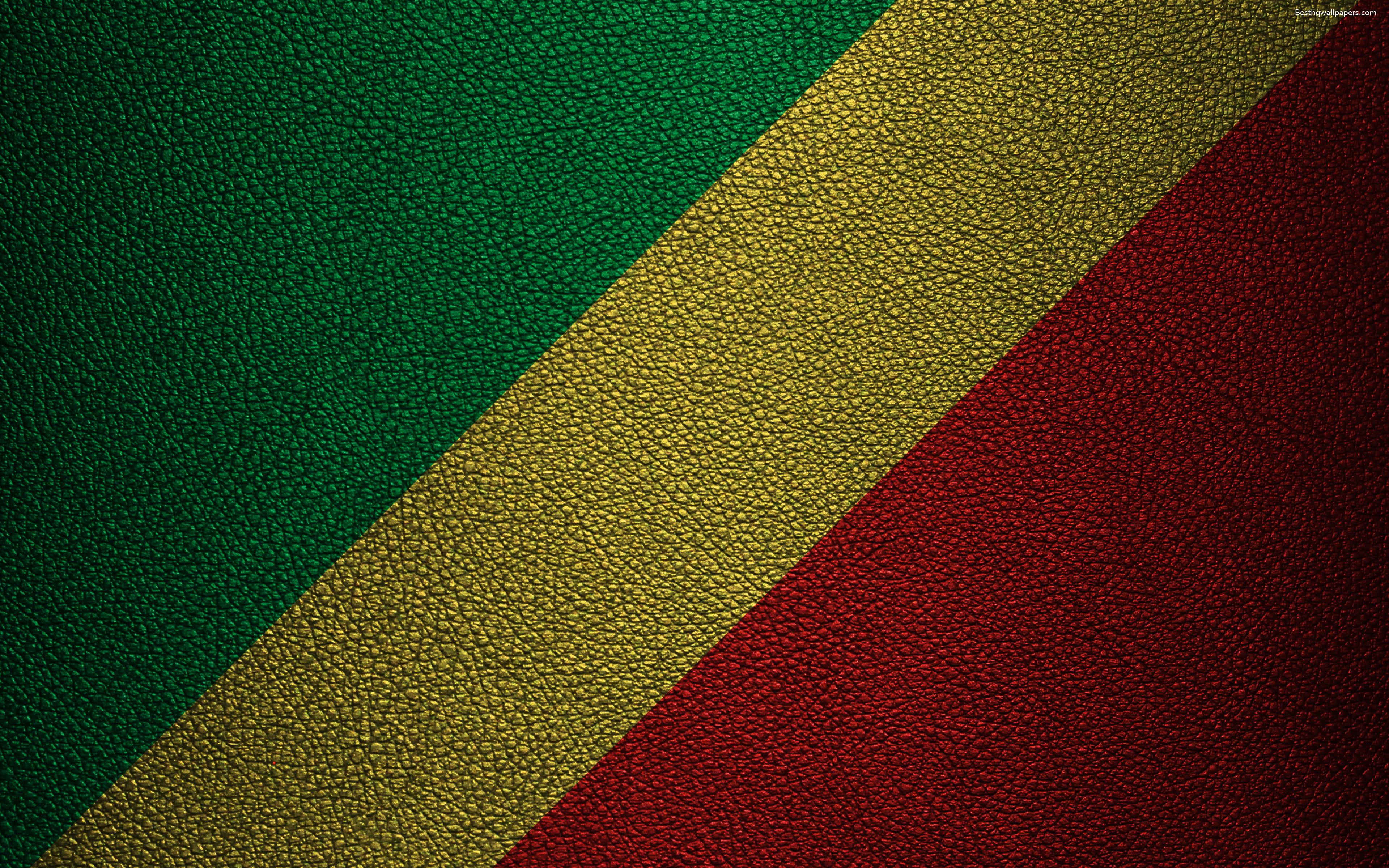 Download wallpaper Flag of the Republic of Congo, Africa, 4k