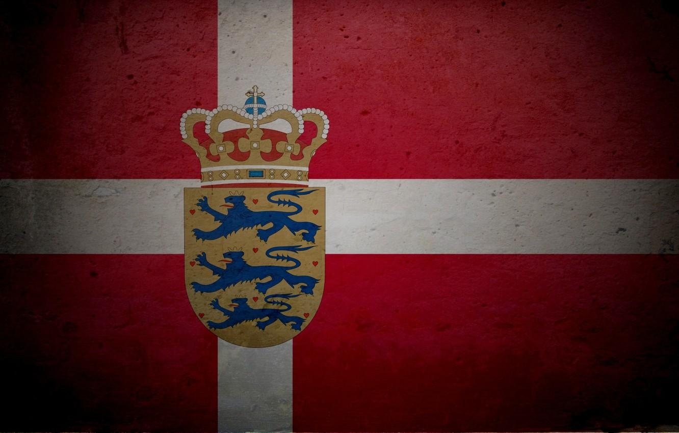 Wallpaper Denmark, flag, coat of arms image for desktop, section