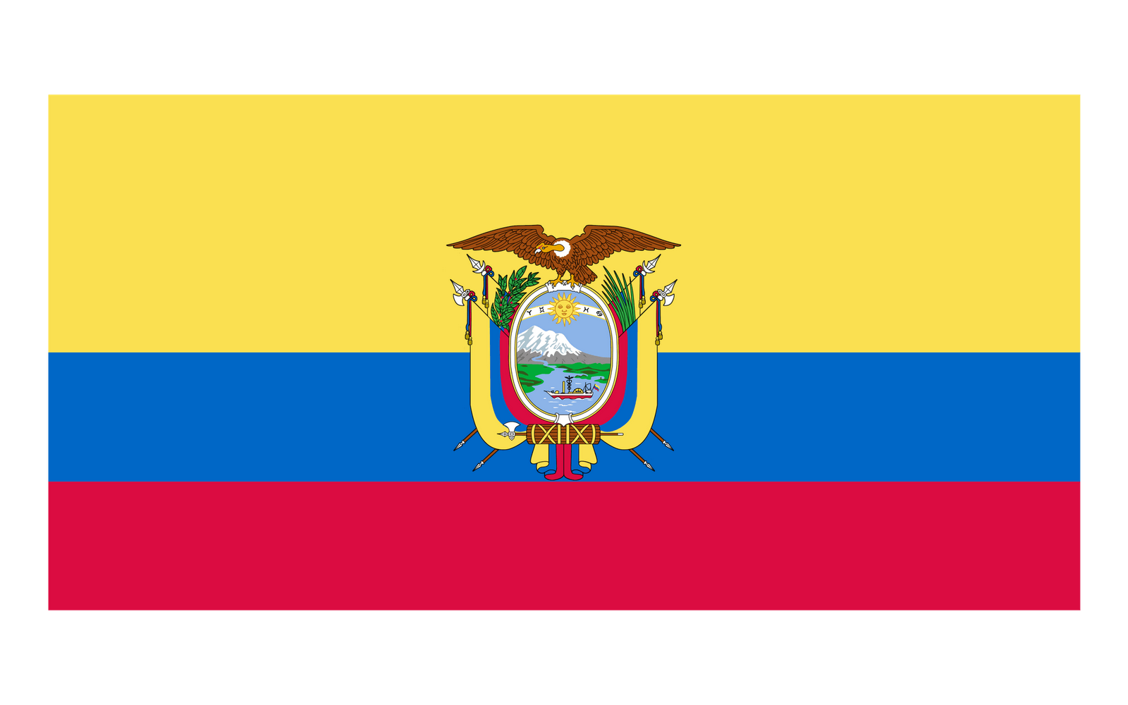 Flag Of Ecuador Wallpaper