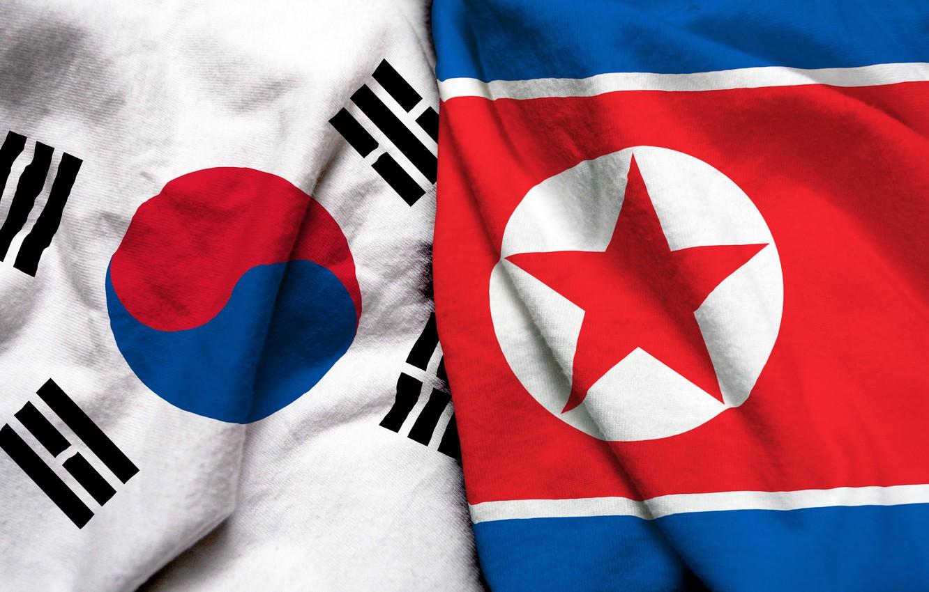 Wallpaper South Korea, flag, North Korea image for desktop, section