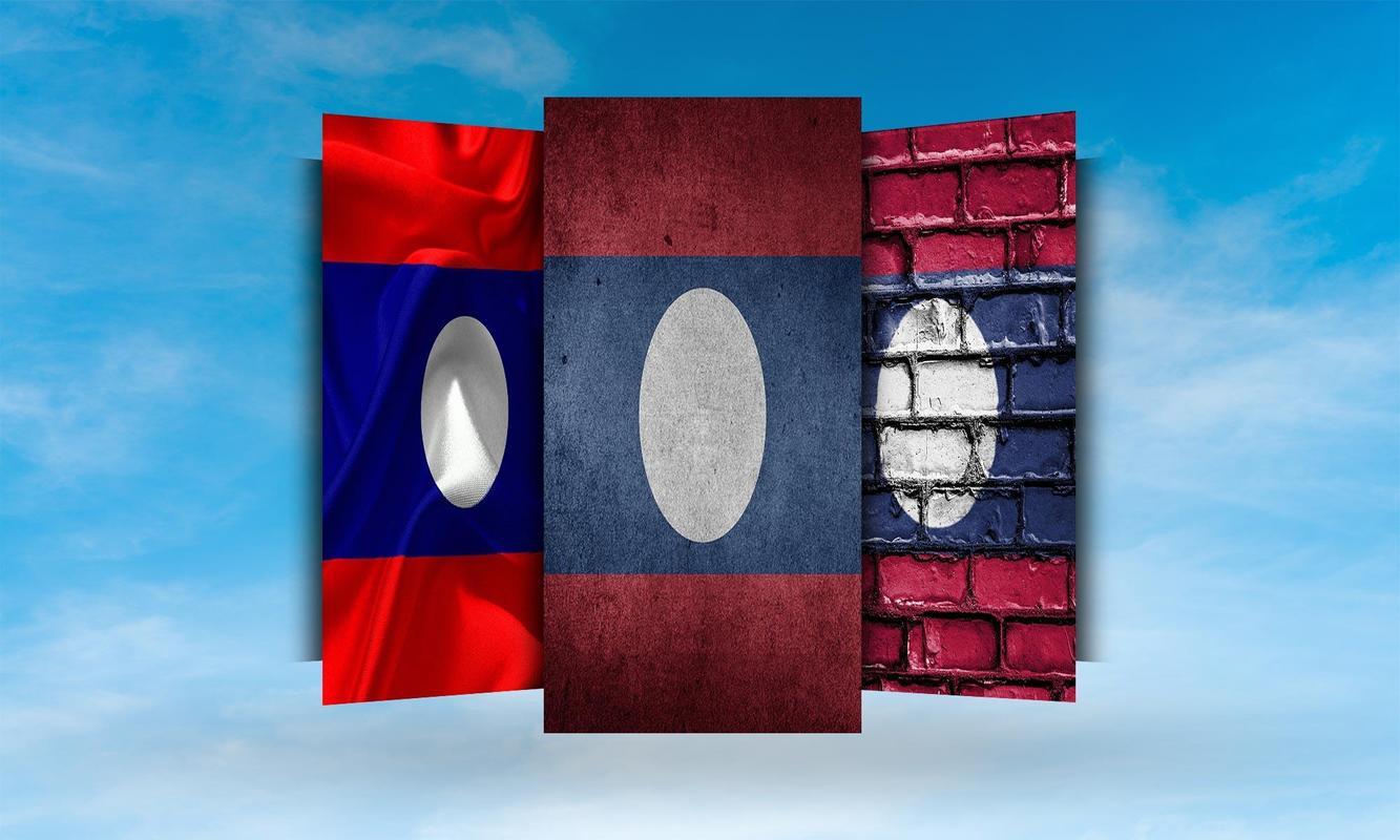 Laos Flag Wallpaper for Android