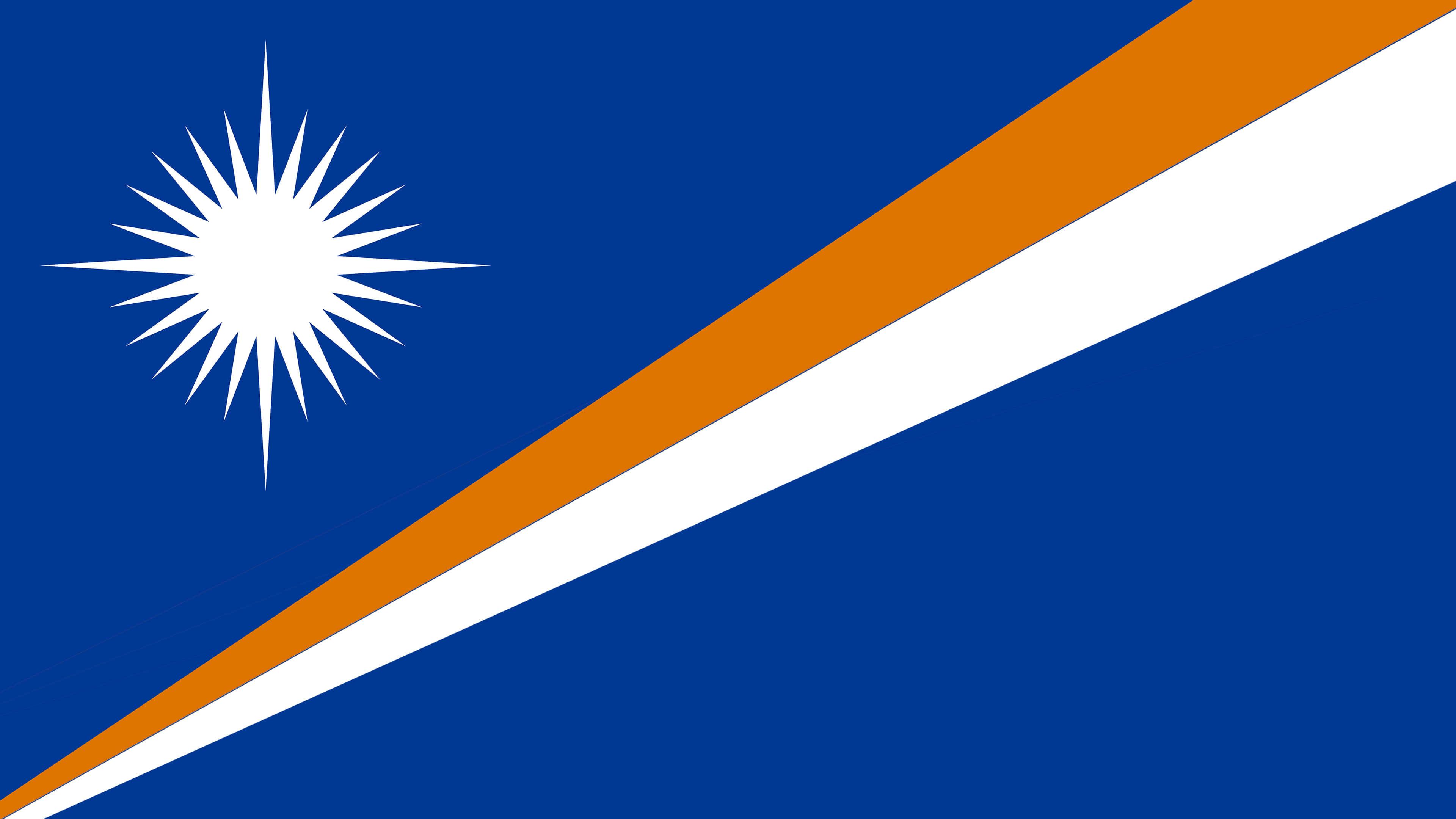 Marshall Islands Flag UHD 4K Wallpaper