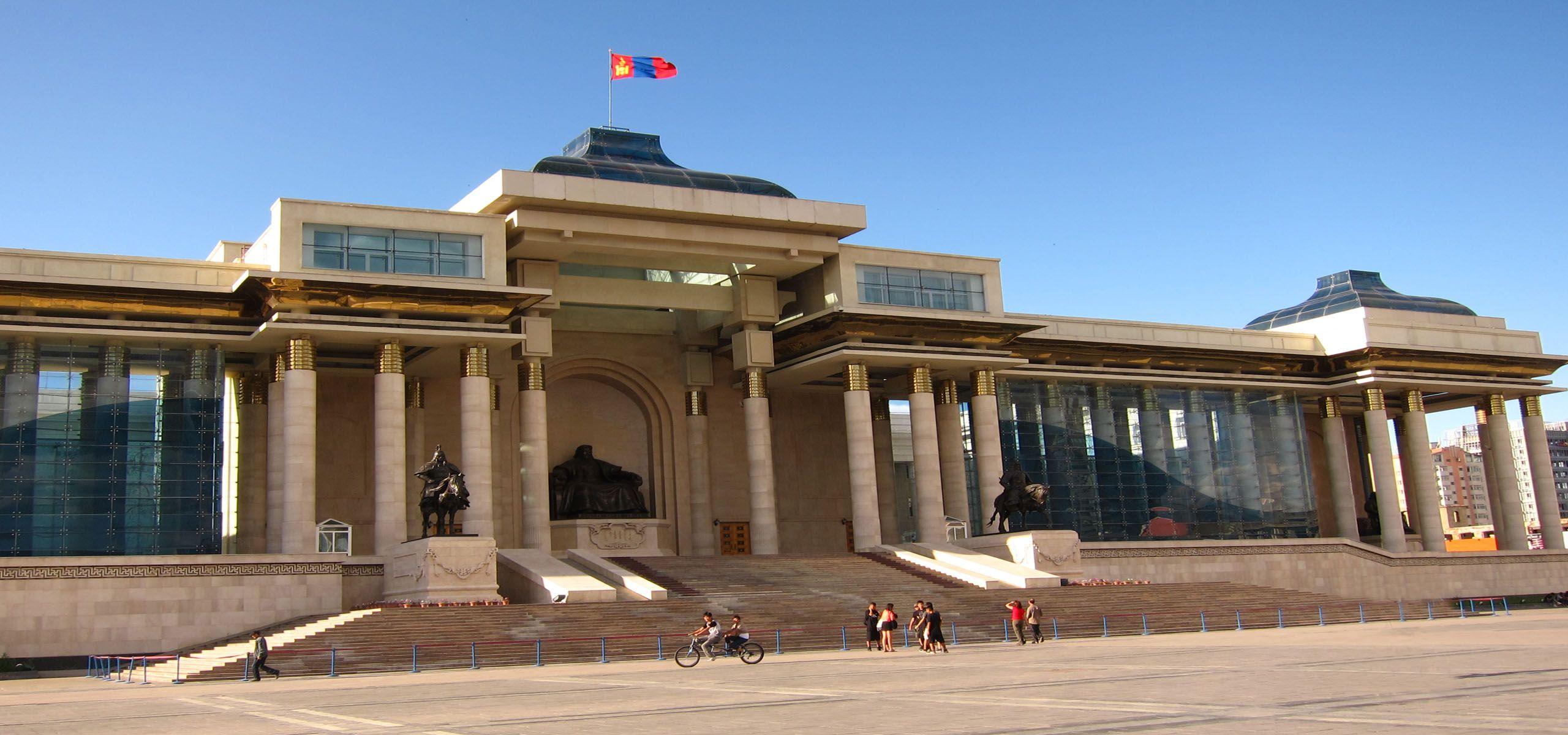 Sukhbaatar Square in Ulaanbaatar, Mongolia. wallpaper of Asia