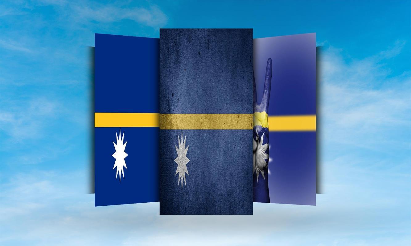 Nauru Flag Wallpaper for Android