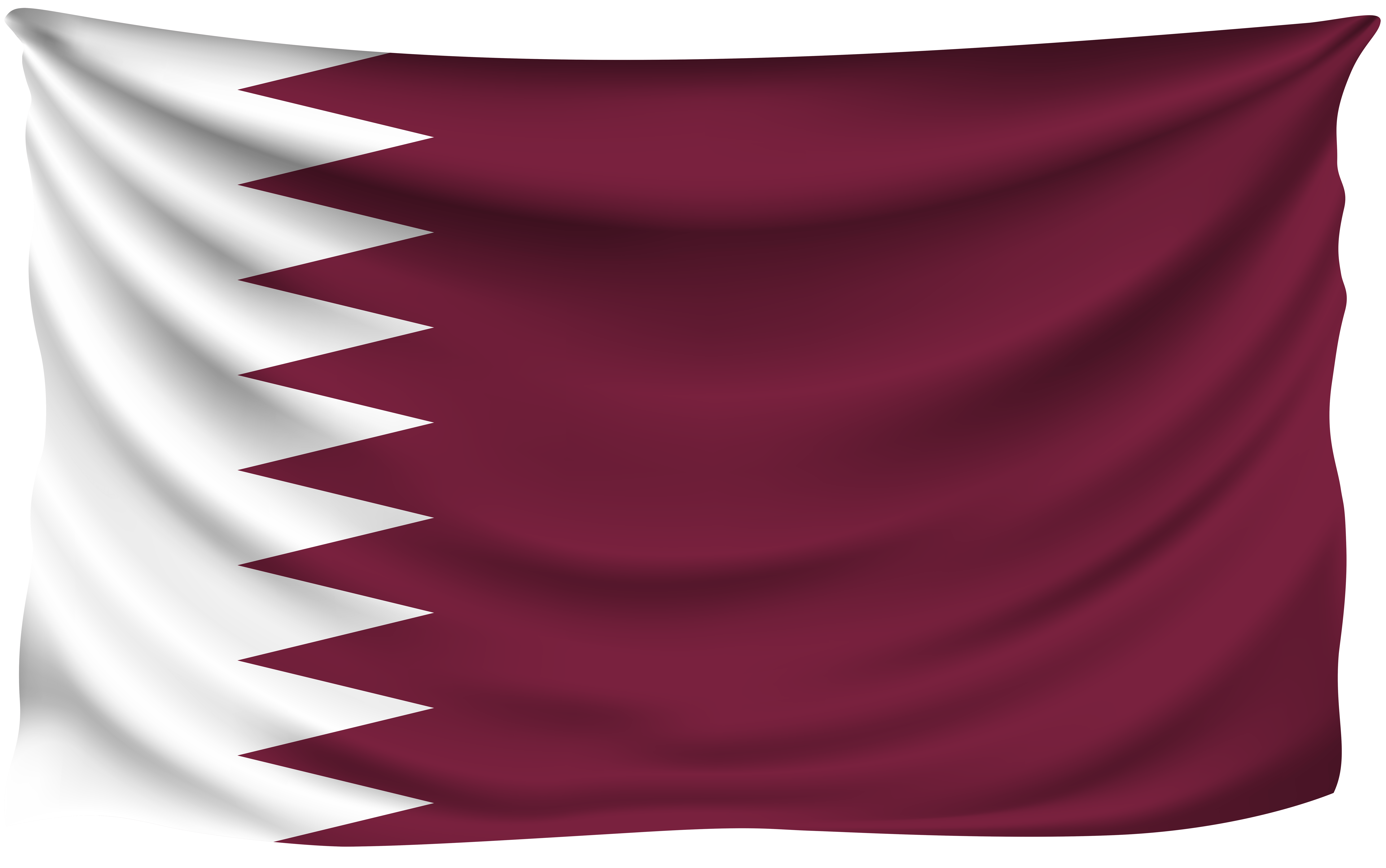 Qatar Wrinkled Flag Quality Image