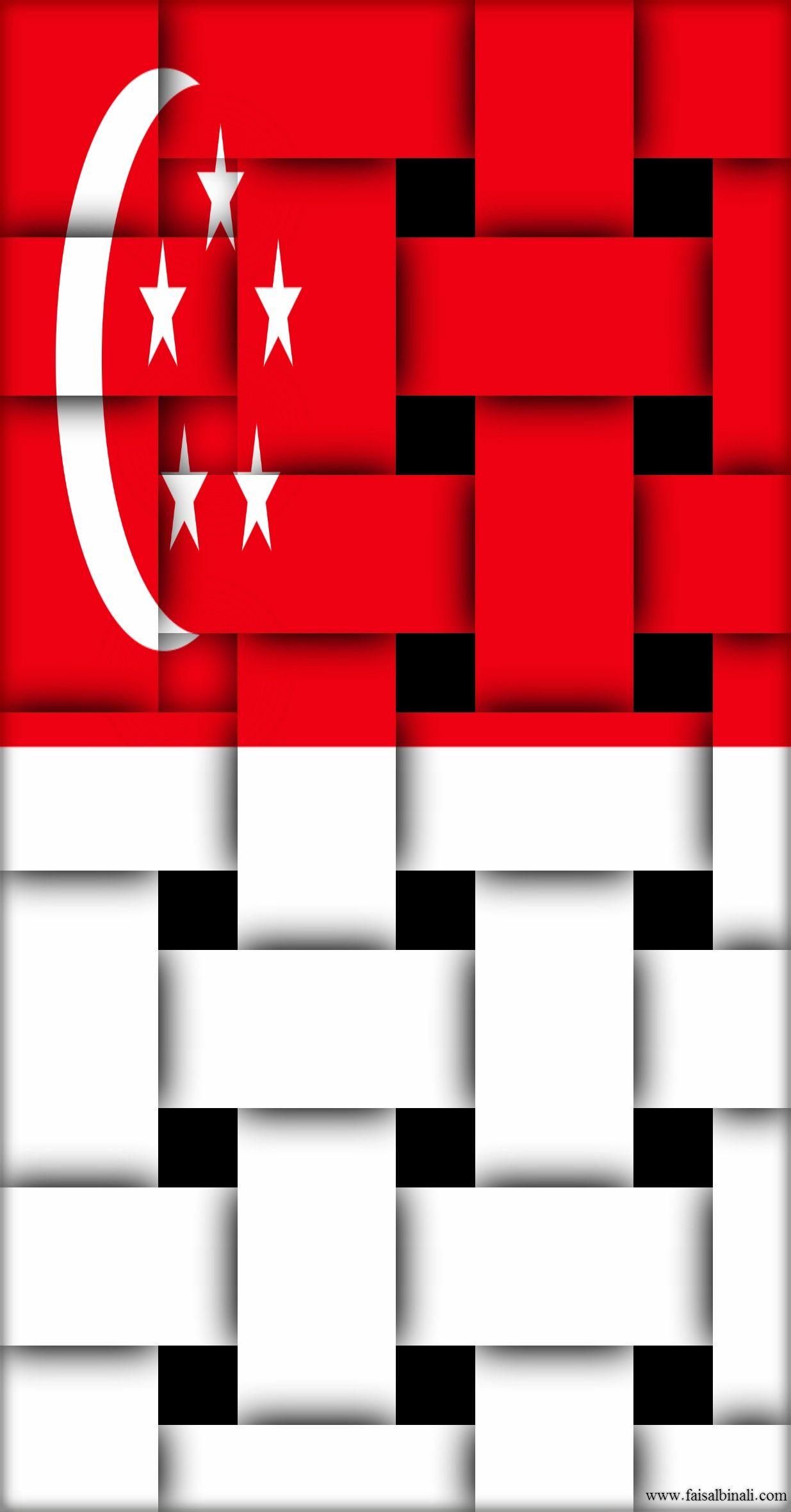 singapore #flag #HD #Wallpaper #for #smartphones #and #tablets