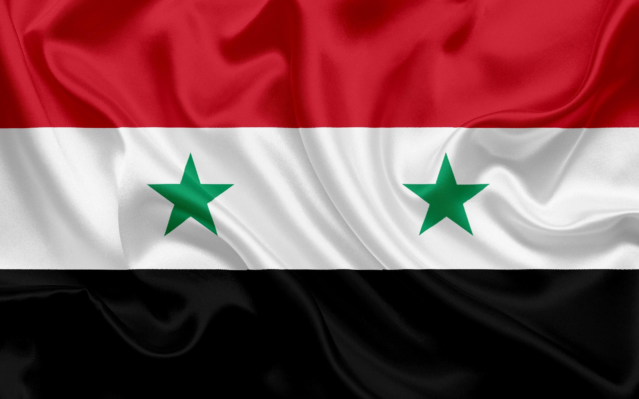 Download wallpaper Syrian flag, Syria, Asia, national flag