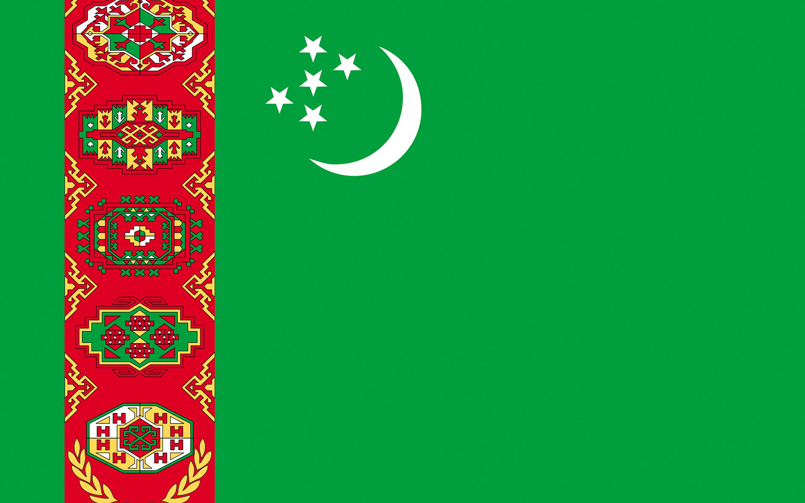 Photos Turkmenistan Flag 2560x1600
