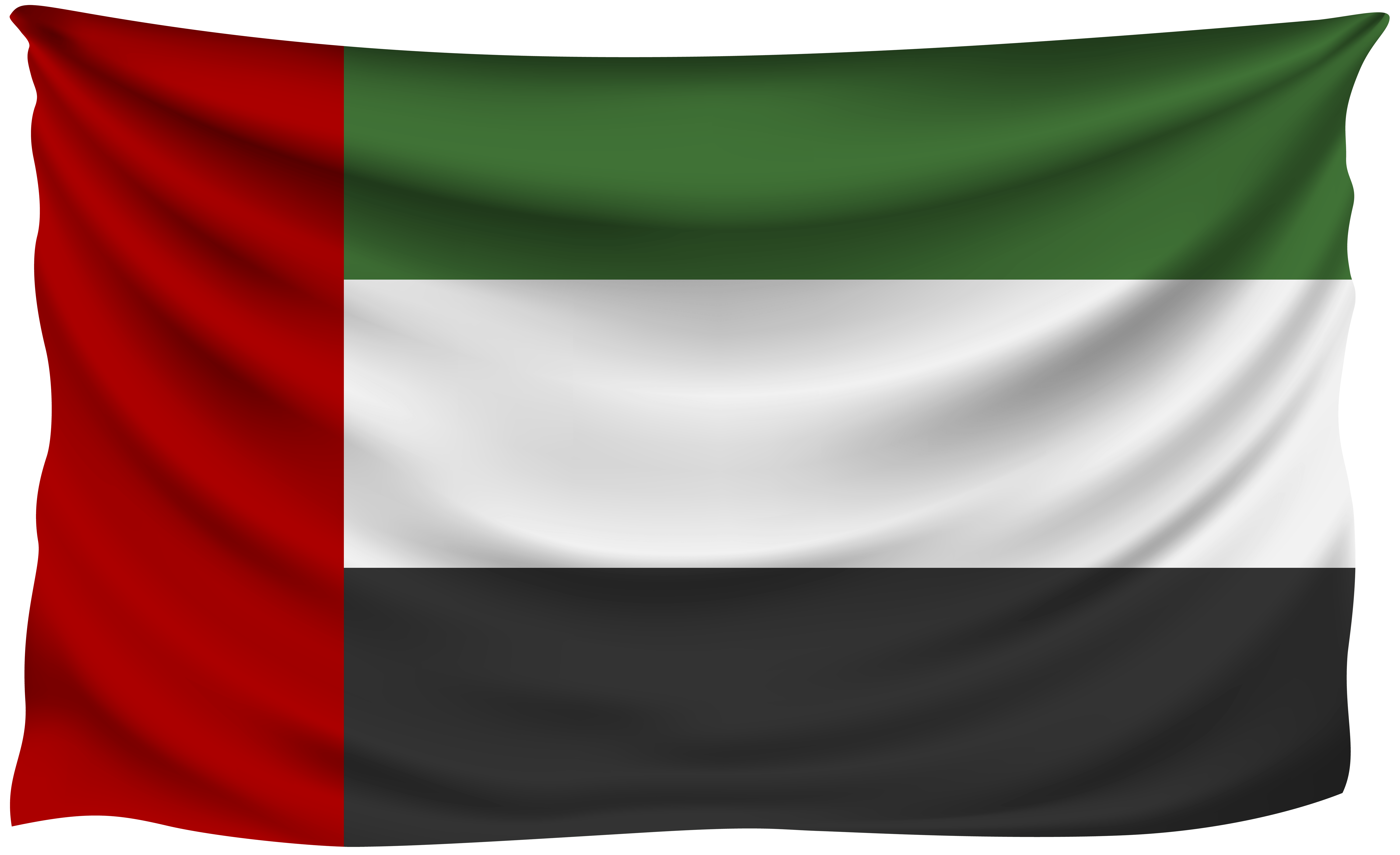 United Arab Emirates Wrinkled Flag