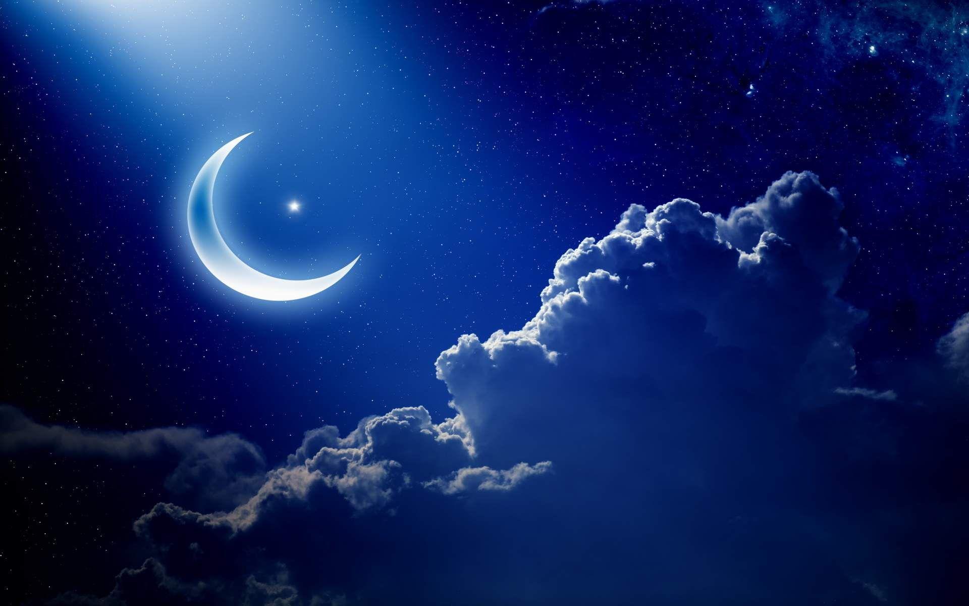 Crescent Moon Wallpaper for desktop in high resolution download. We