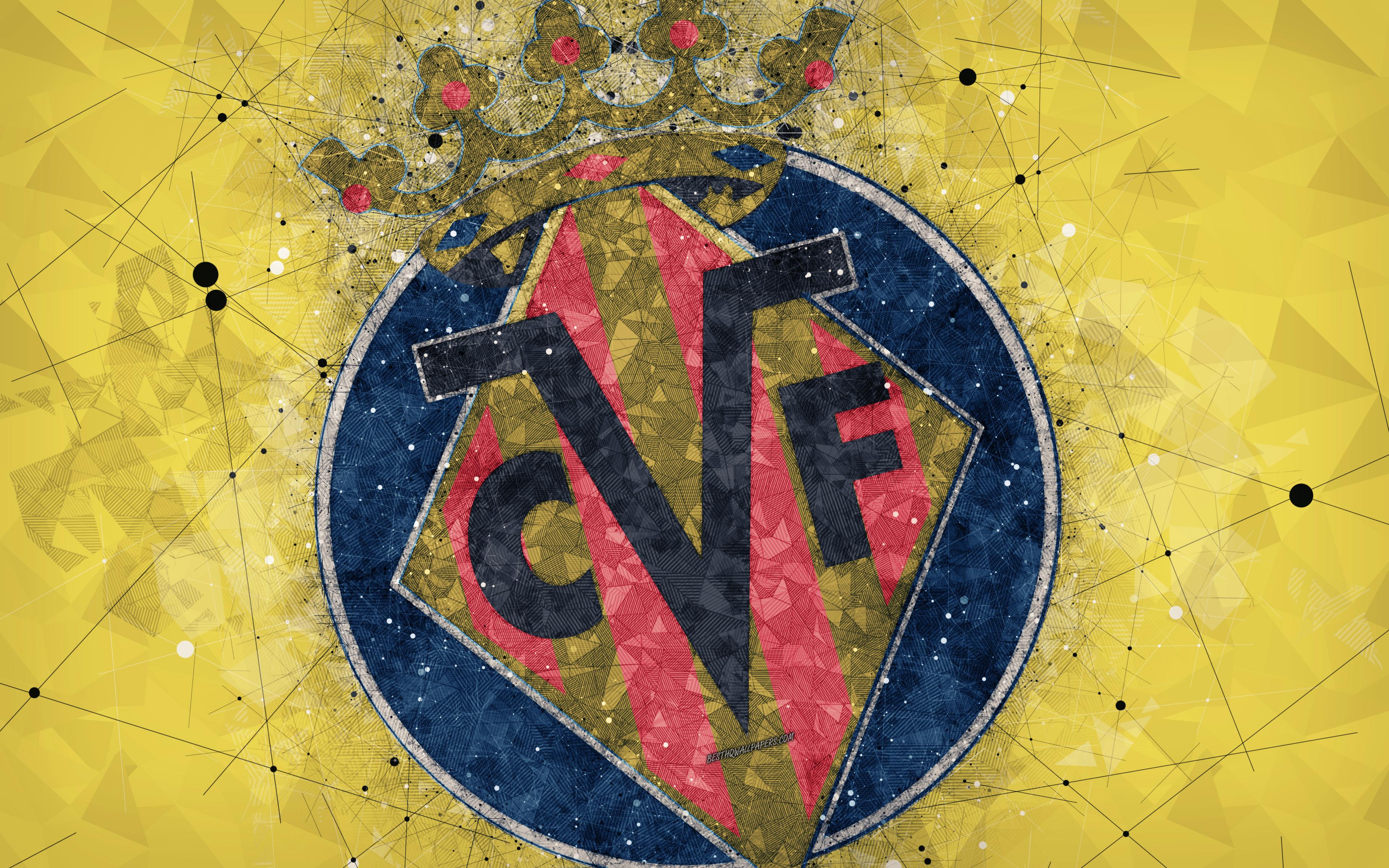 Download wallpaper Villarreal CF, 4k, creative logo, Spanish