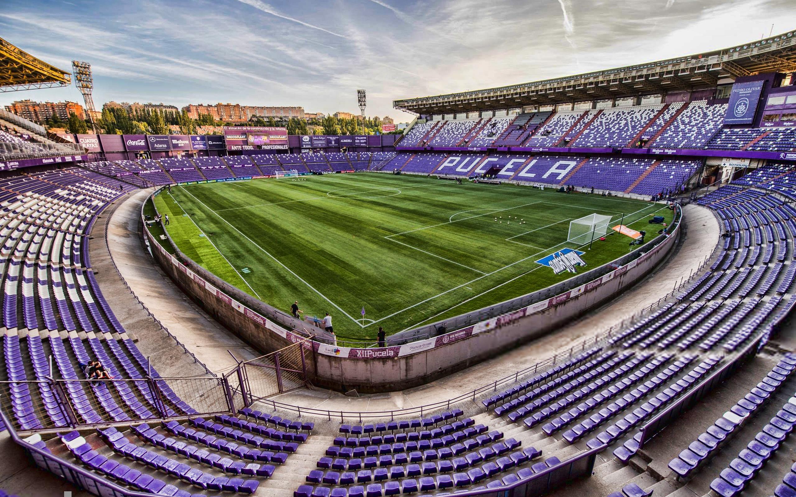 Download wallpaper Estadio Jose Zorrilla, Valladolid, Spain, Real