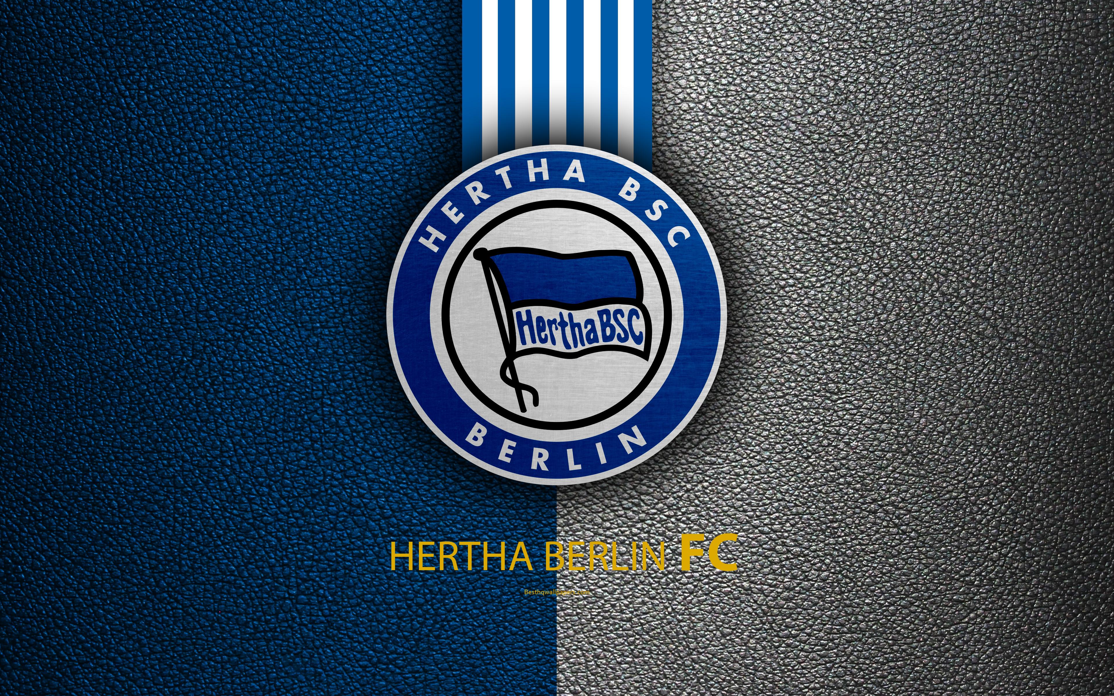 Download wallpaper Hertha Berlin FC, 4K, German football club