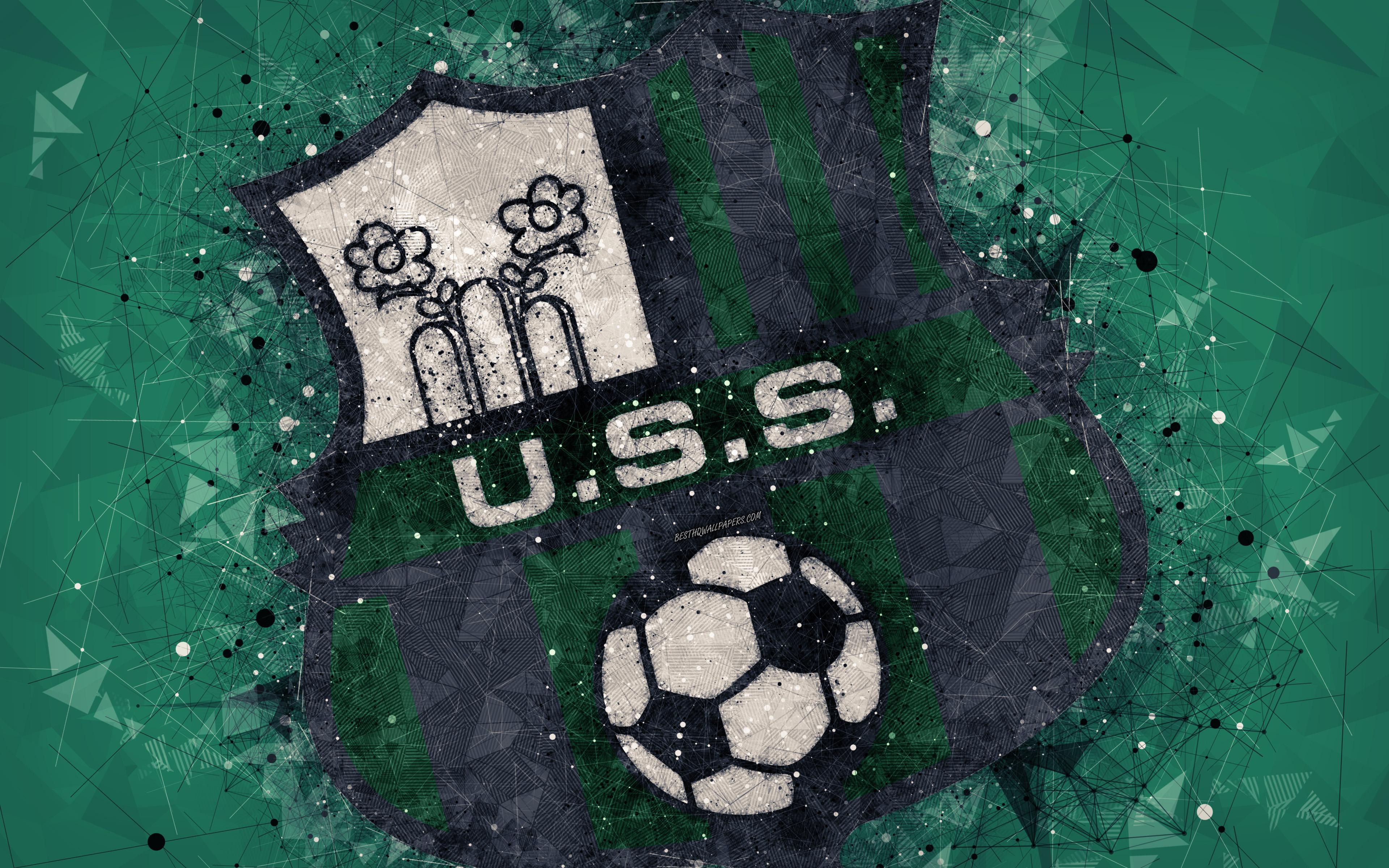 Download wallpaper Sassuolo FC, 4k, Italian football club, creative