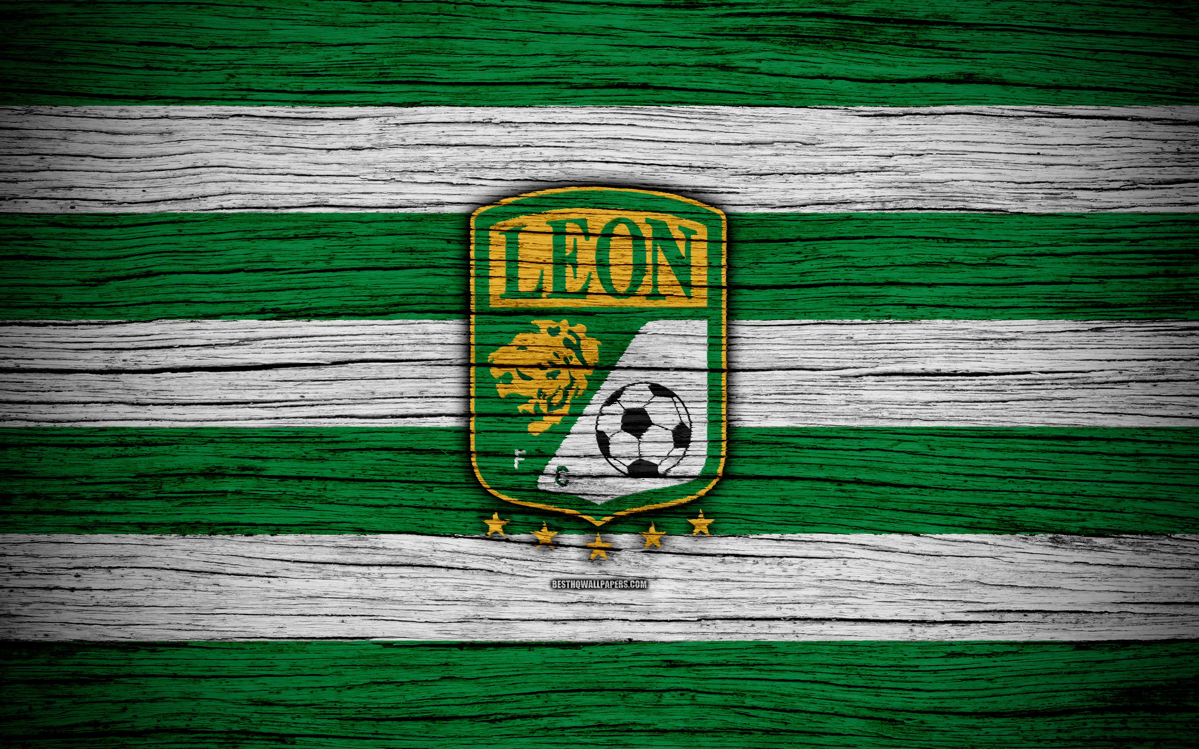 Download wallpaper Club Leon FC, 4k, Liga MX, football, Primera