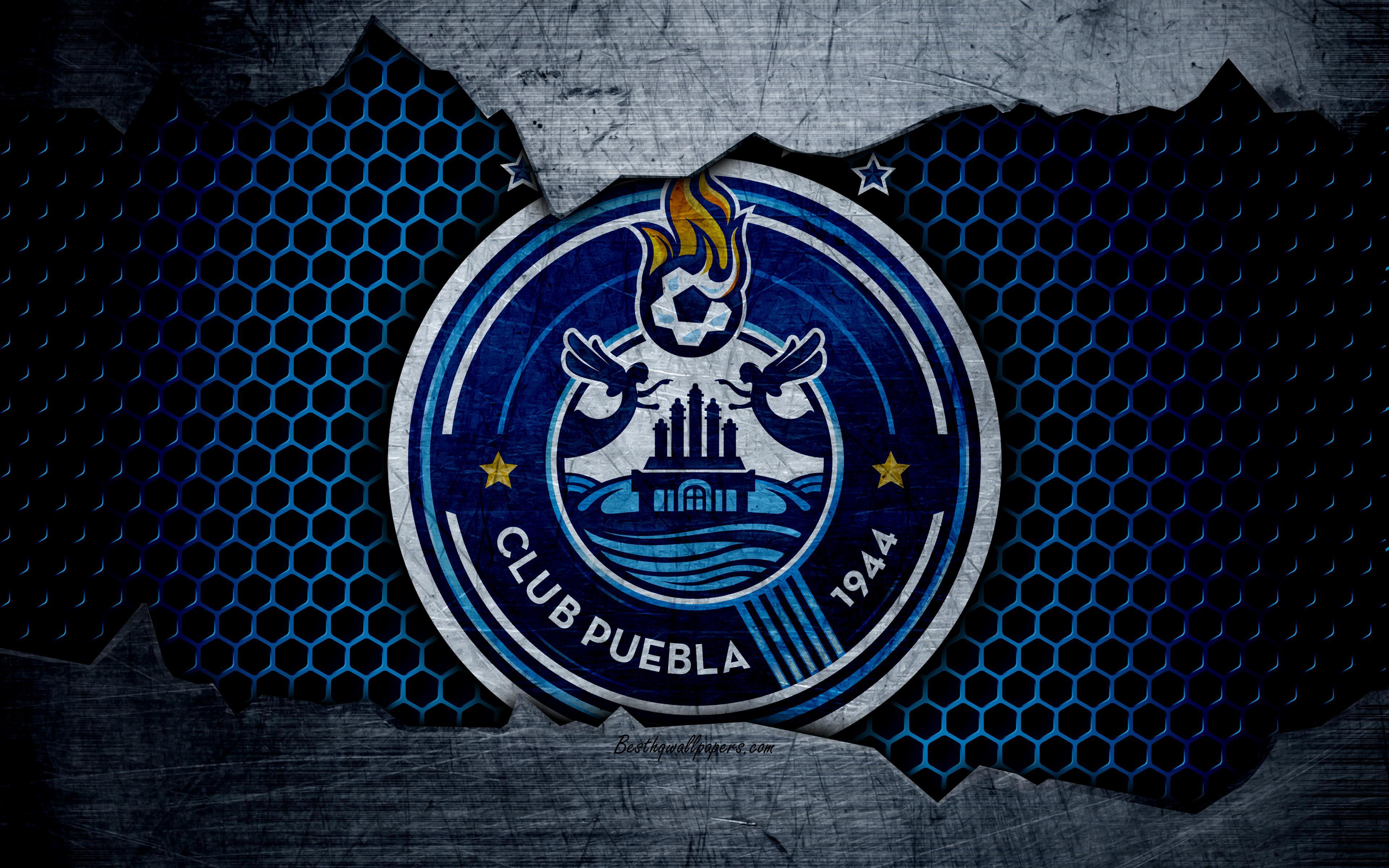 Download wallpaper Puebla, 4k, logo, Liga MX, soccer, Primera
