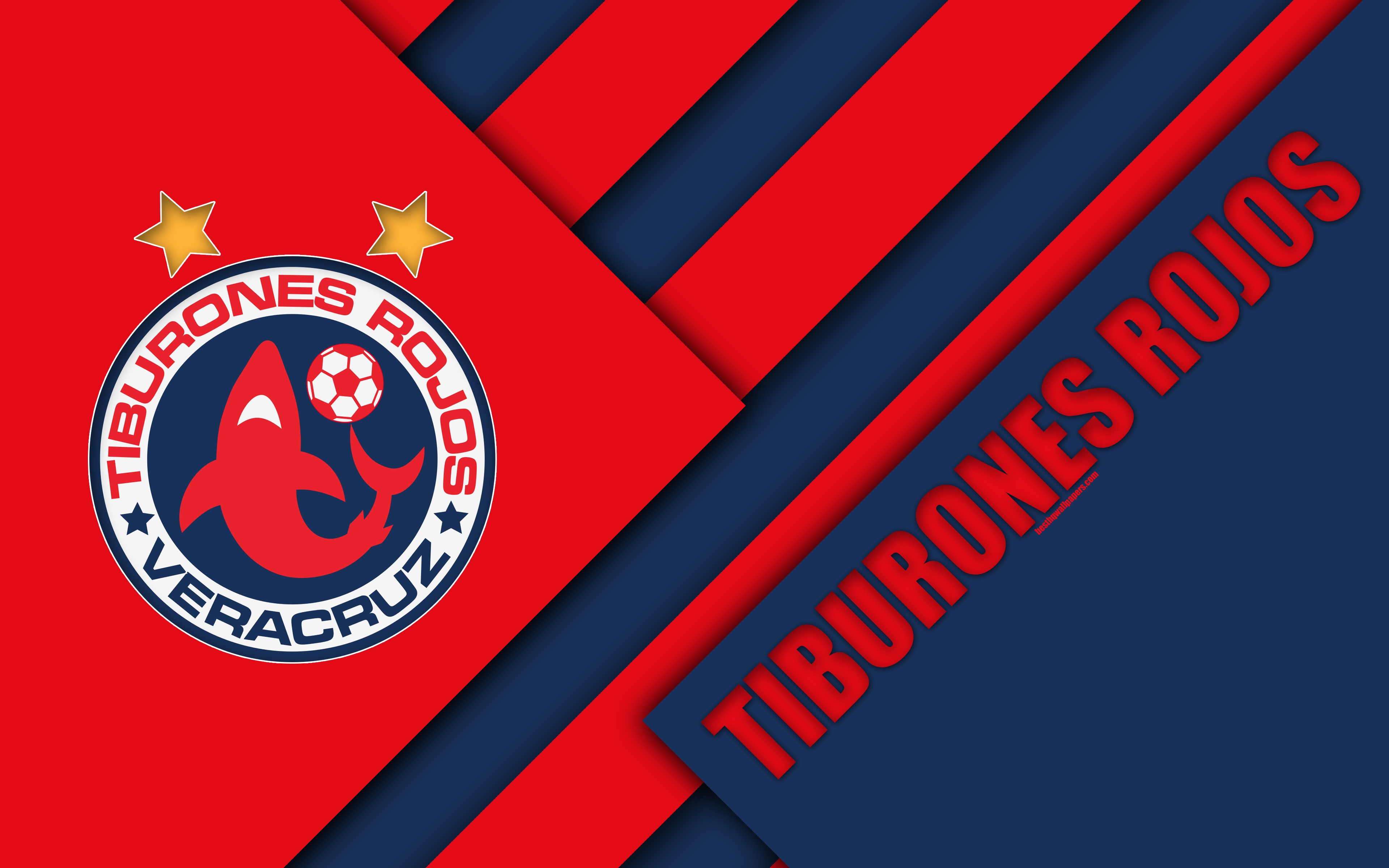 Download wallpaper Veracruz FC, 4k, Mexican Football Club, material