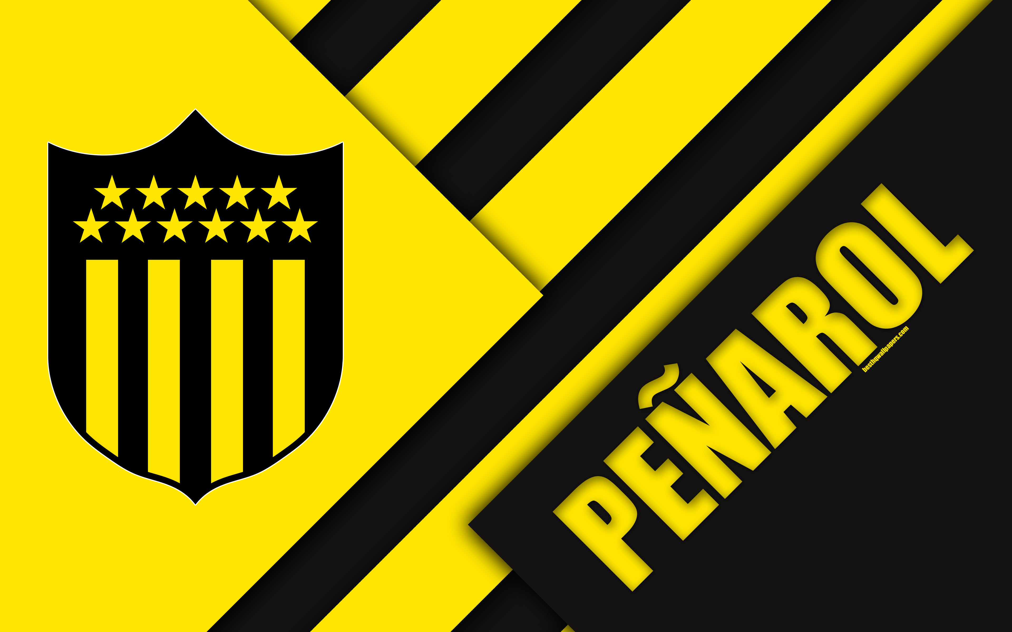 Download wallpaper Club Atletico Penarol, 4k, Uruguayan football