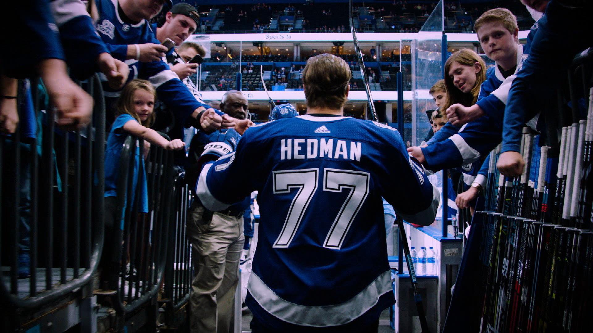 Skates Off with Tampa Bay Lightning defenseman Victor Hedman. NBC