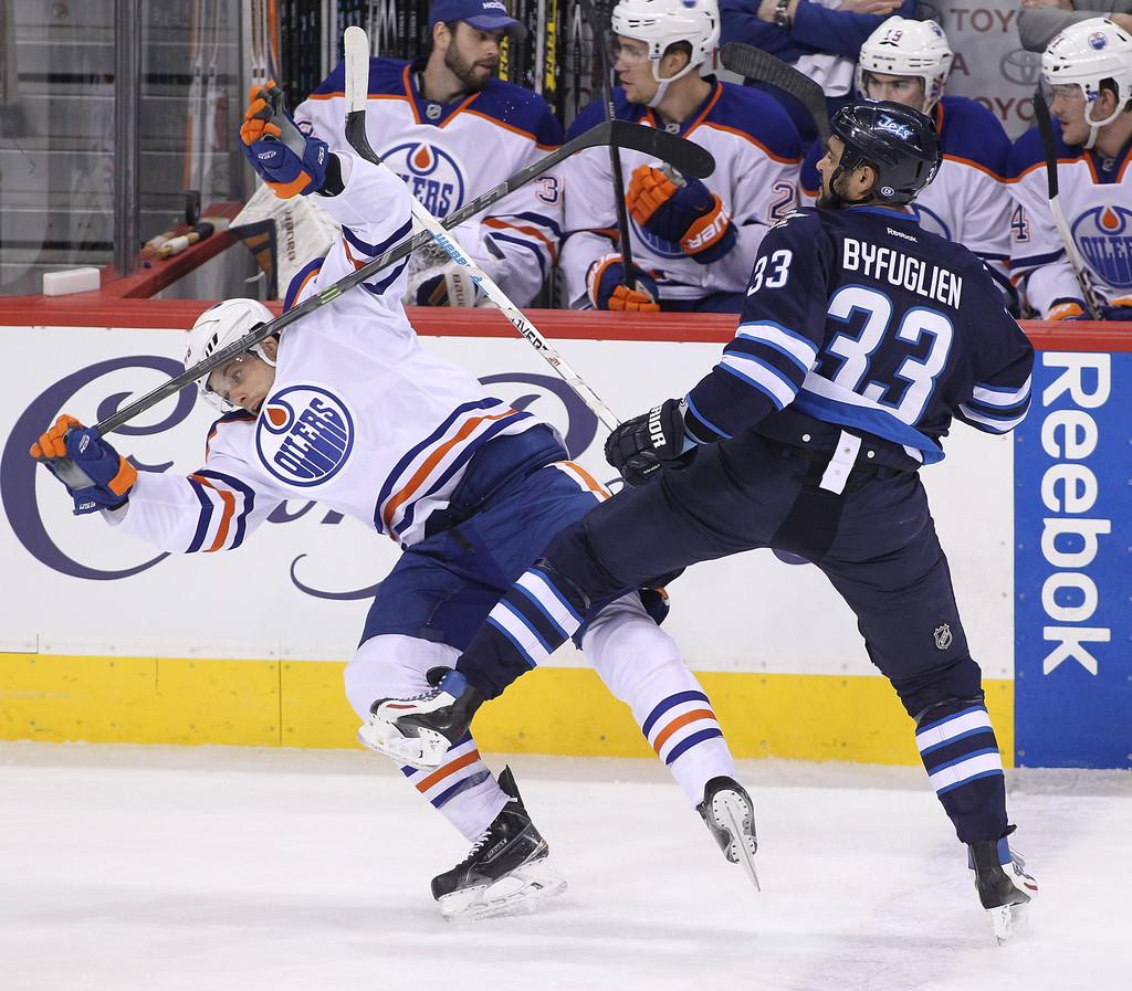 Dustin Byfuglien Photo Photo Oilers v Winnipeg Jets