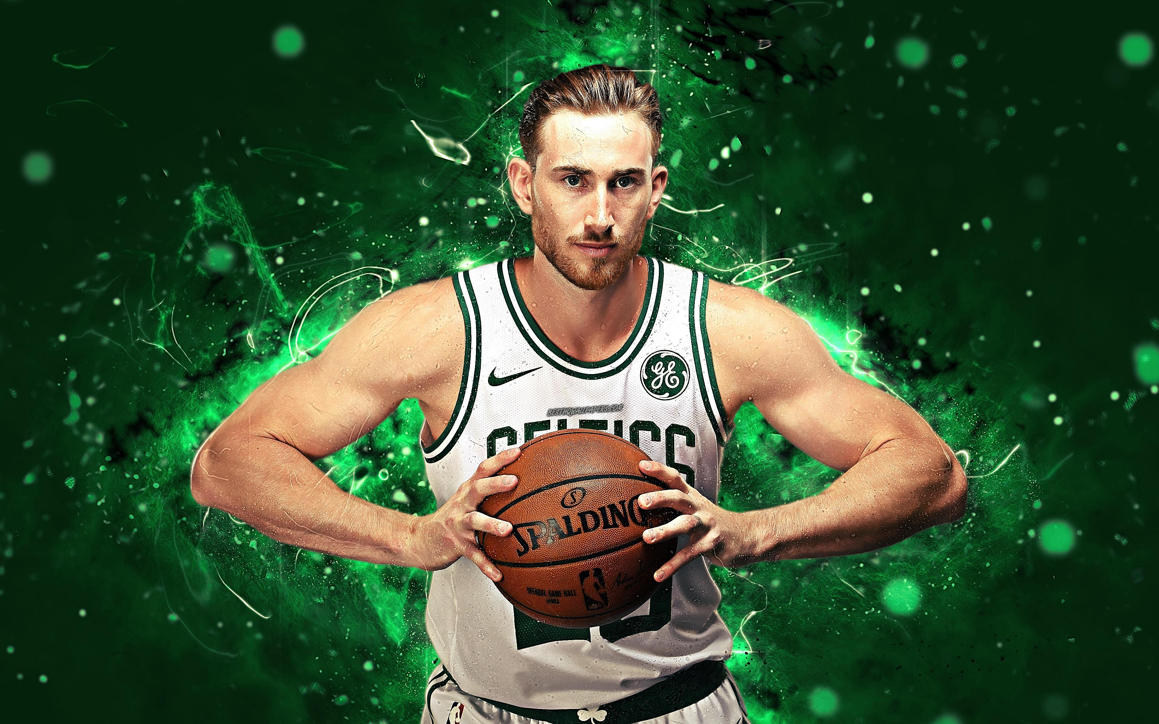 Download wallpaper Gordon Hayward, 4k, abstract art, NBA