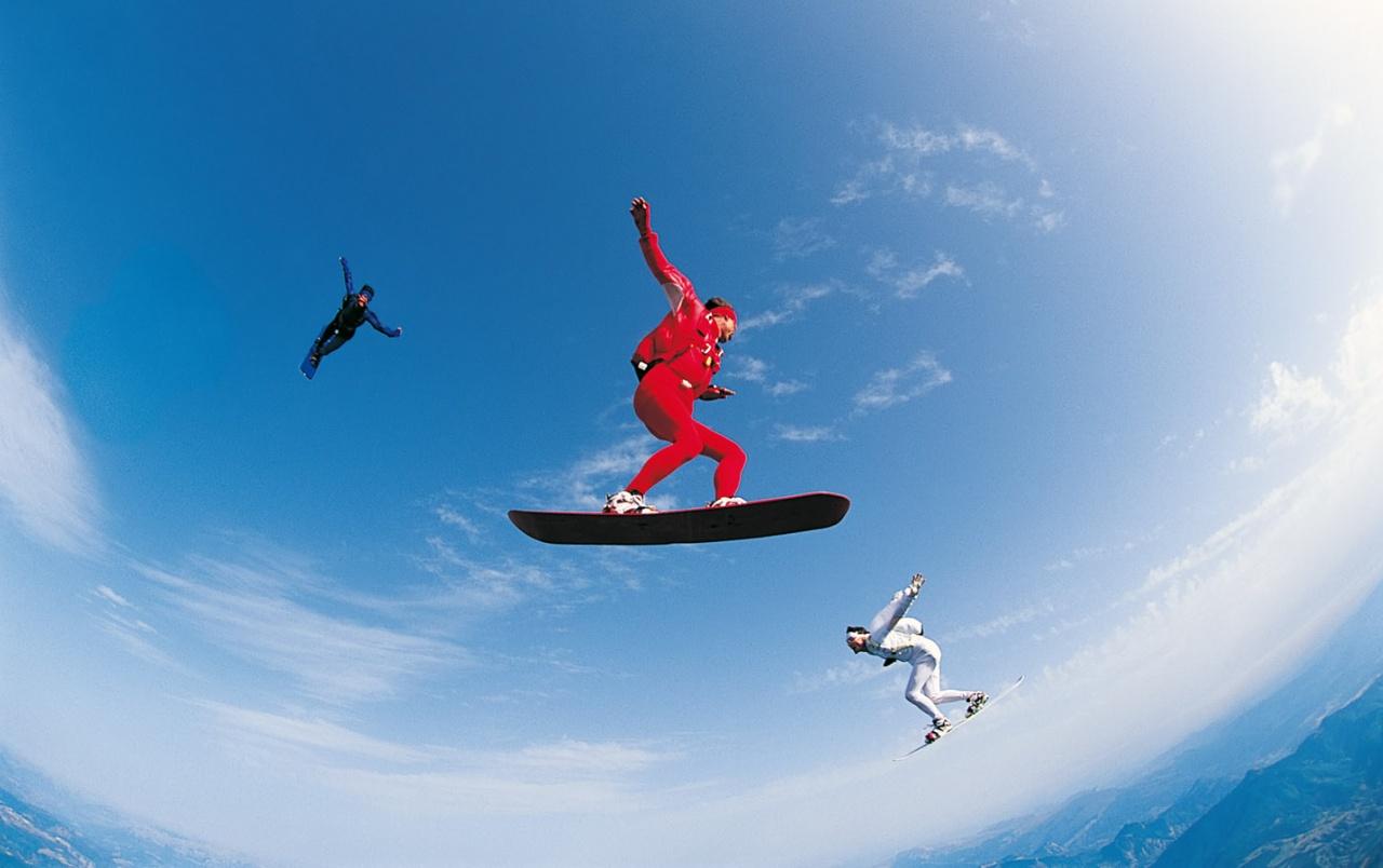 Sky surfing wallpaper. Sky surfing