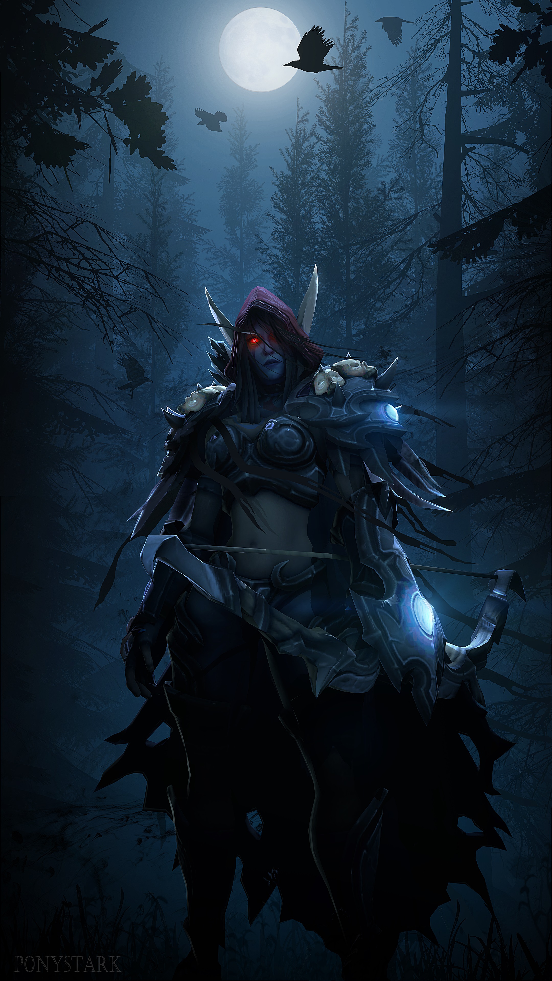 Wallpaper World of WarCraft Sylvanas Windrunner Warriors 2160x3840