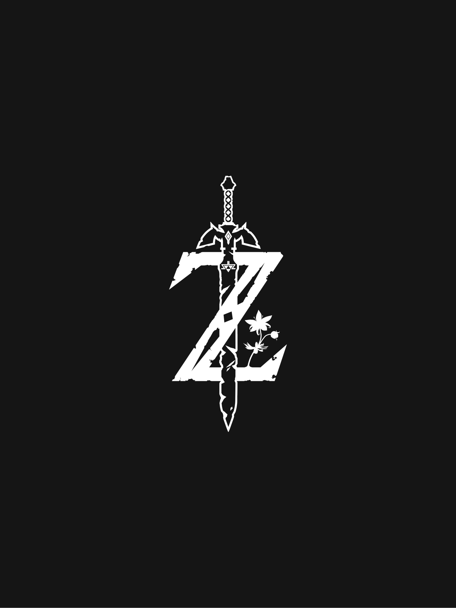 Download 1536x2048 The Legend Of Zelda, Logo Wallpaper for Apple