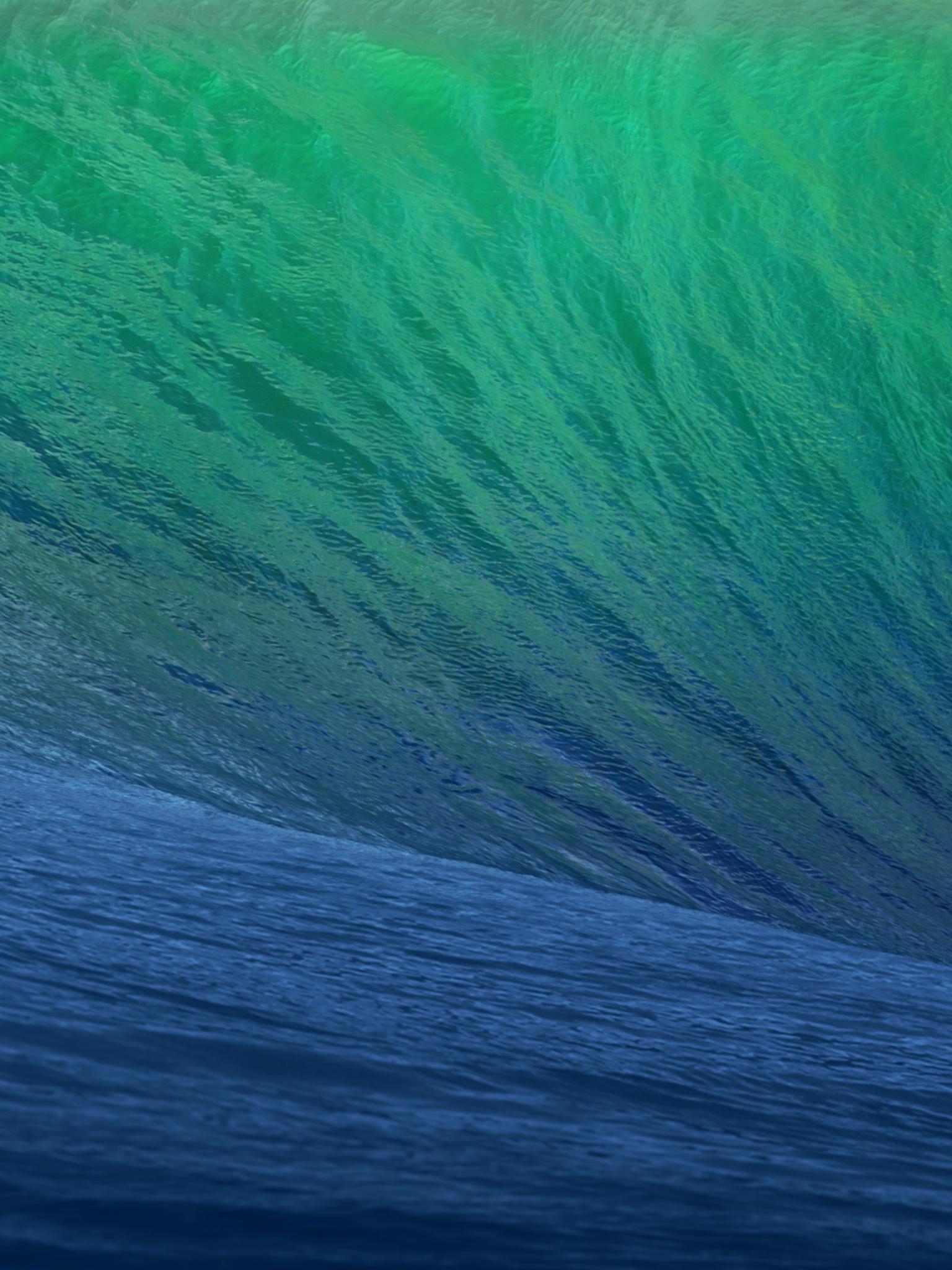 Download 1536x2048 OS X Mavericks Wave iPad 4 wallpaper 1536x2048